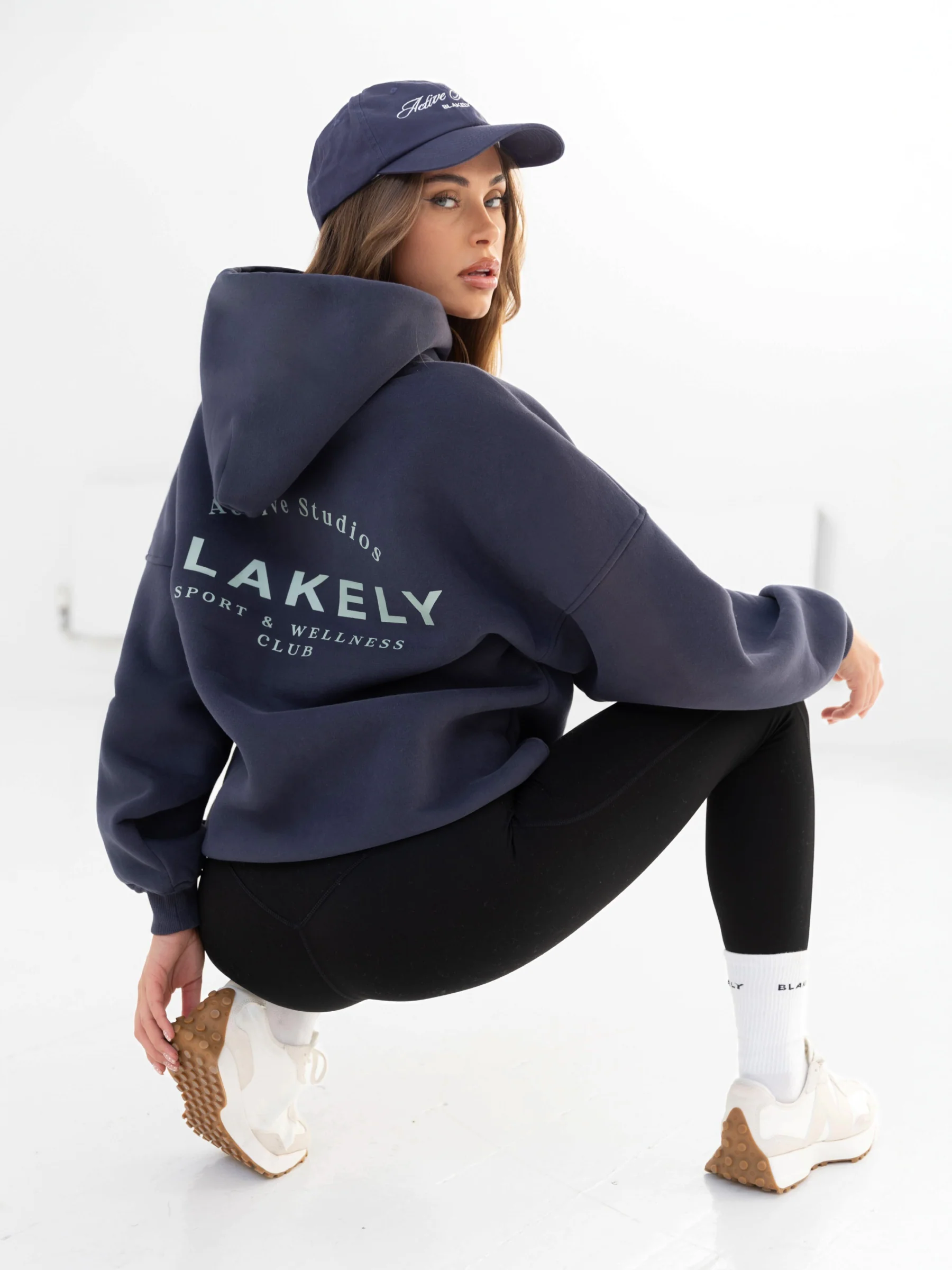 Active Studios Oversized Hoodie - True Navy & Mineral Blue - E-Cigarette Wholesale