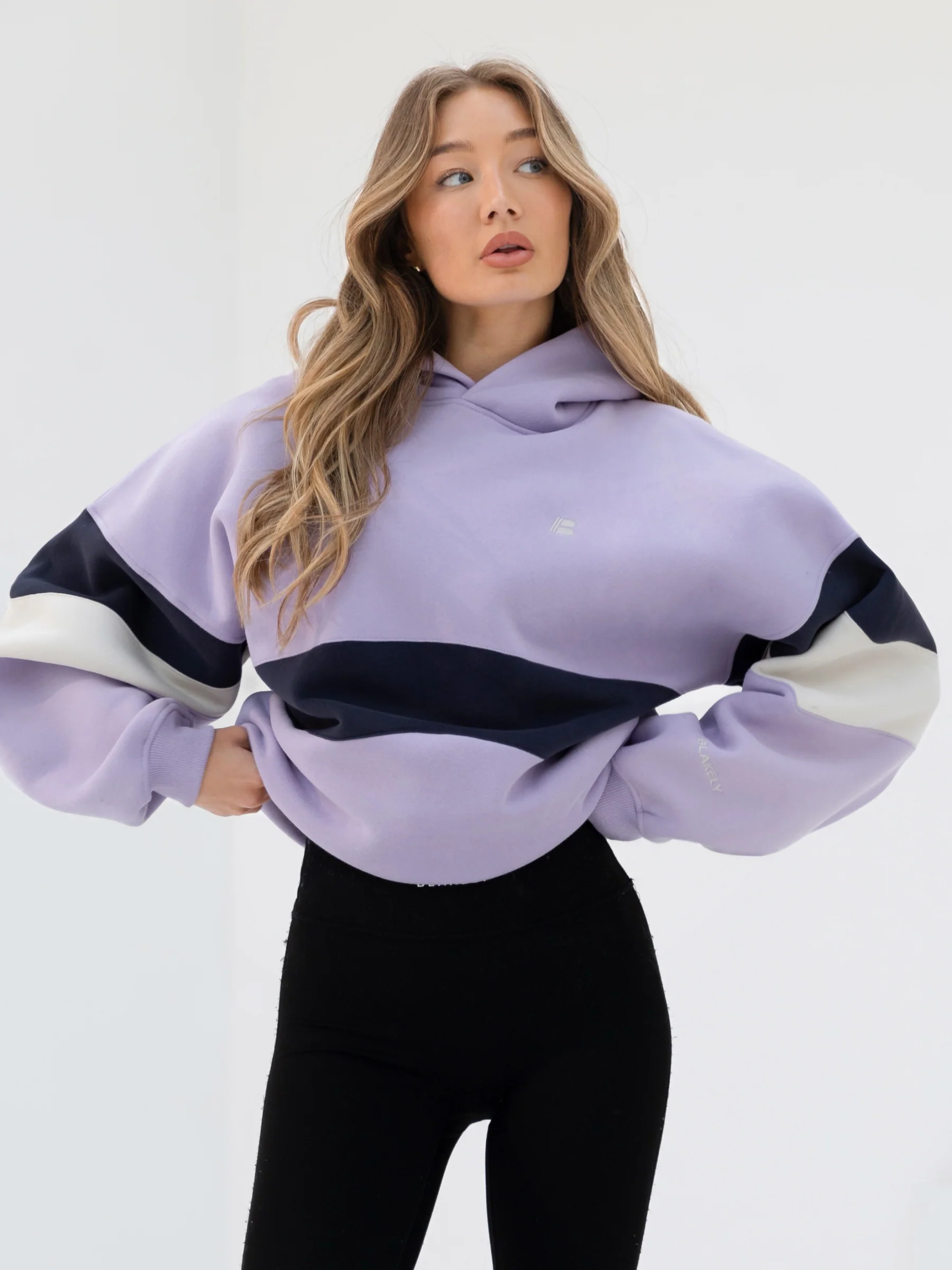 Panel Oversized Hoodie - Violet - E-Cigarette Wholesale