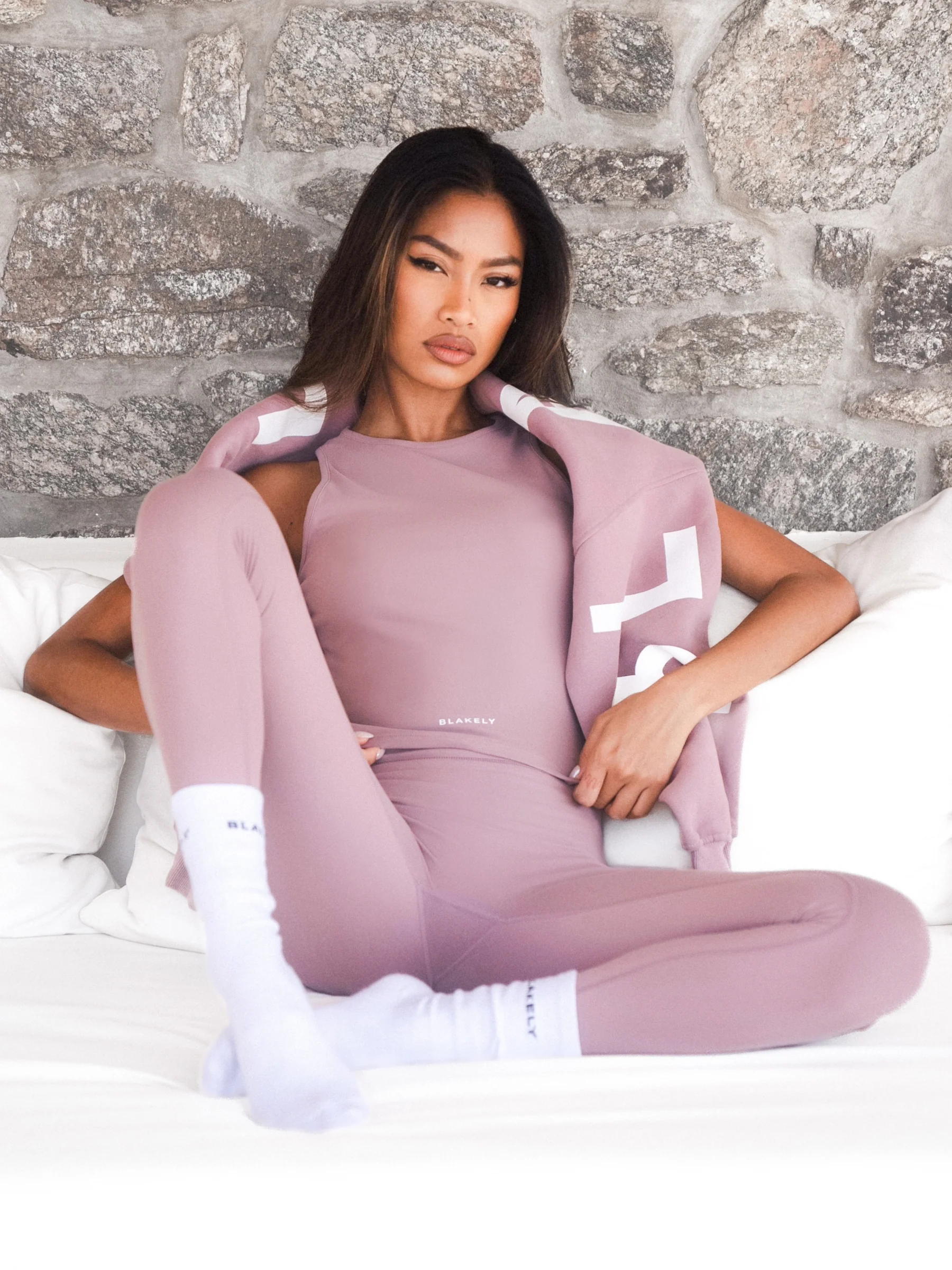 Ultimate Soft Lifestyle Vest & Leggings Set - Dusty Pink - E-Cigarette Wholesale
