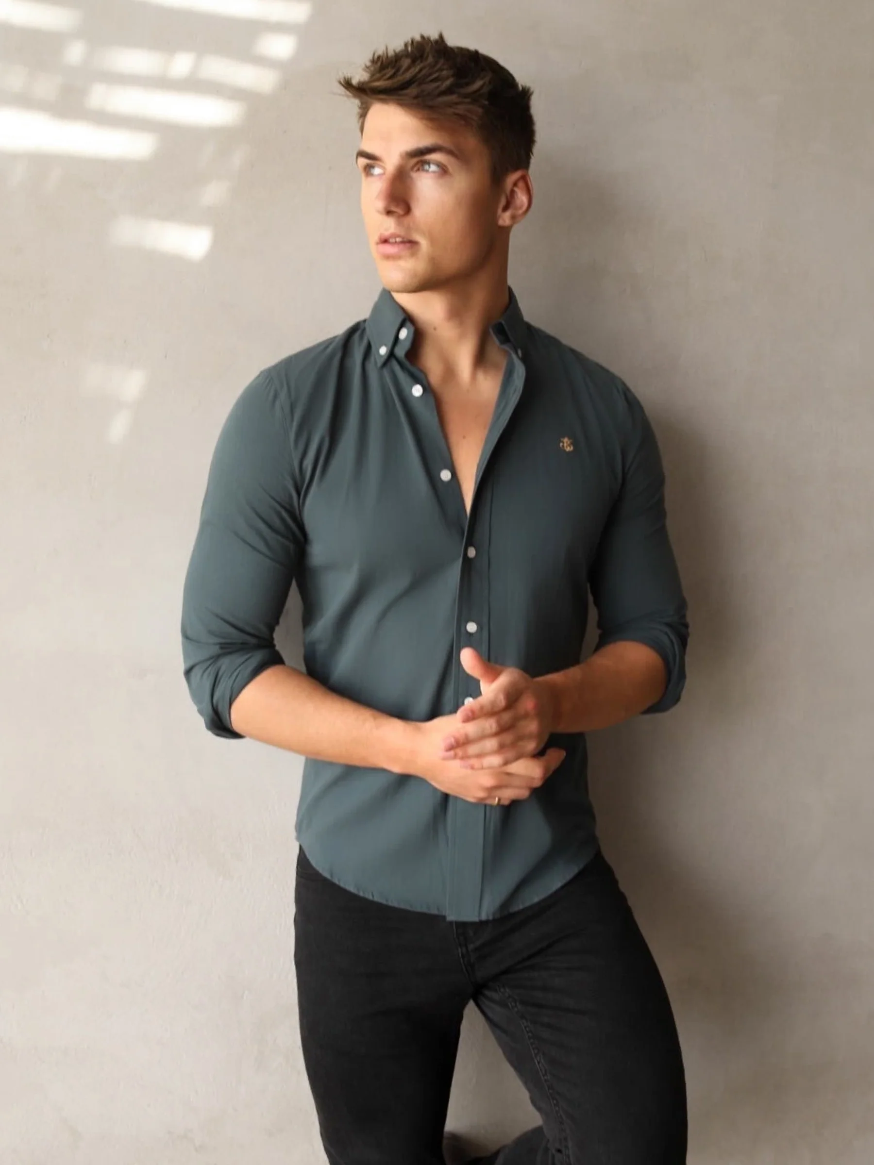 Vienna Slim Fit Shirt - Teal - E-Cigarette Wholesale