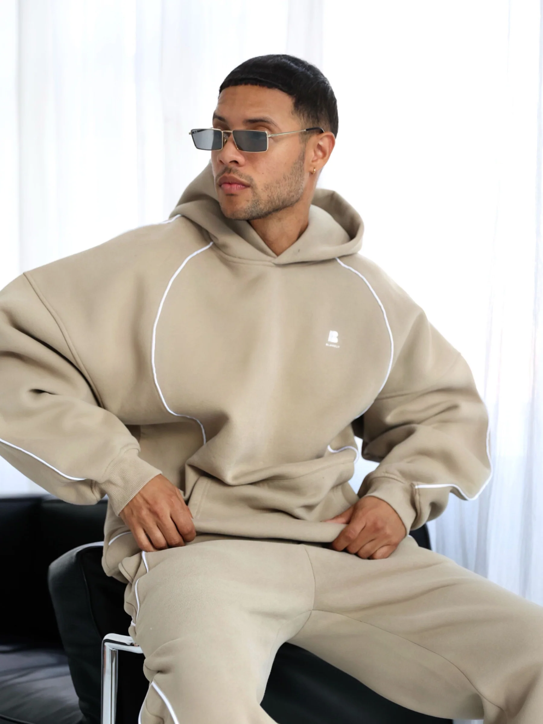 Seam Relaxed Hoodie - Washed Khaki - E-Cigarette Wholesale