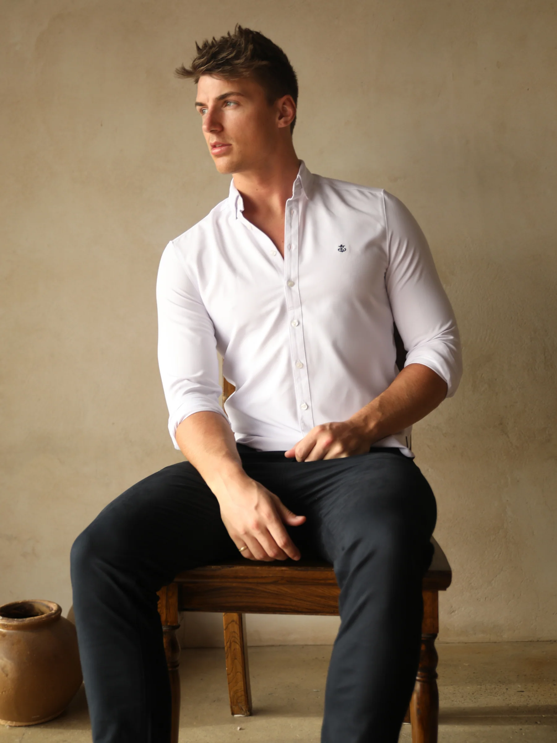 Torino Long Sleeve Shirt - White - E-Cigarette Wholesale