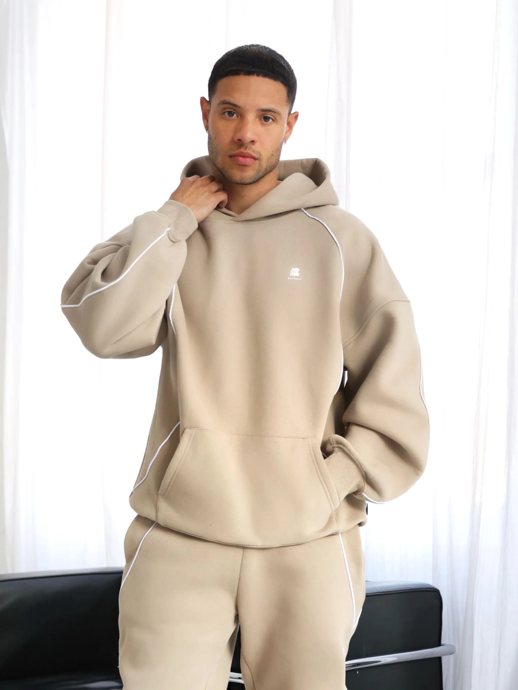 Seam Relaxed Hoodie - Washed Khaki - E-Cigarette Wholesale