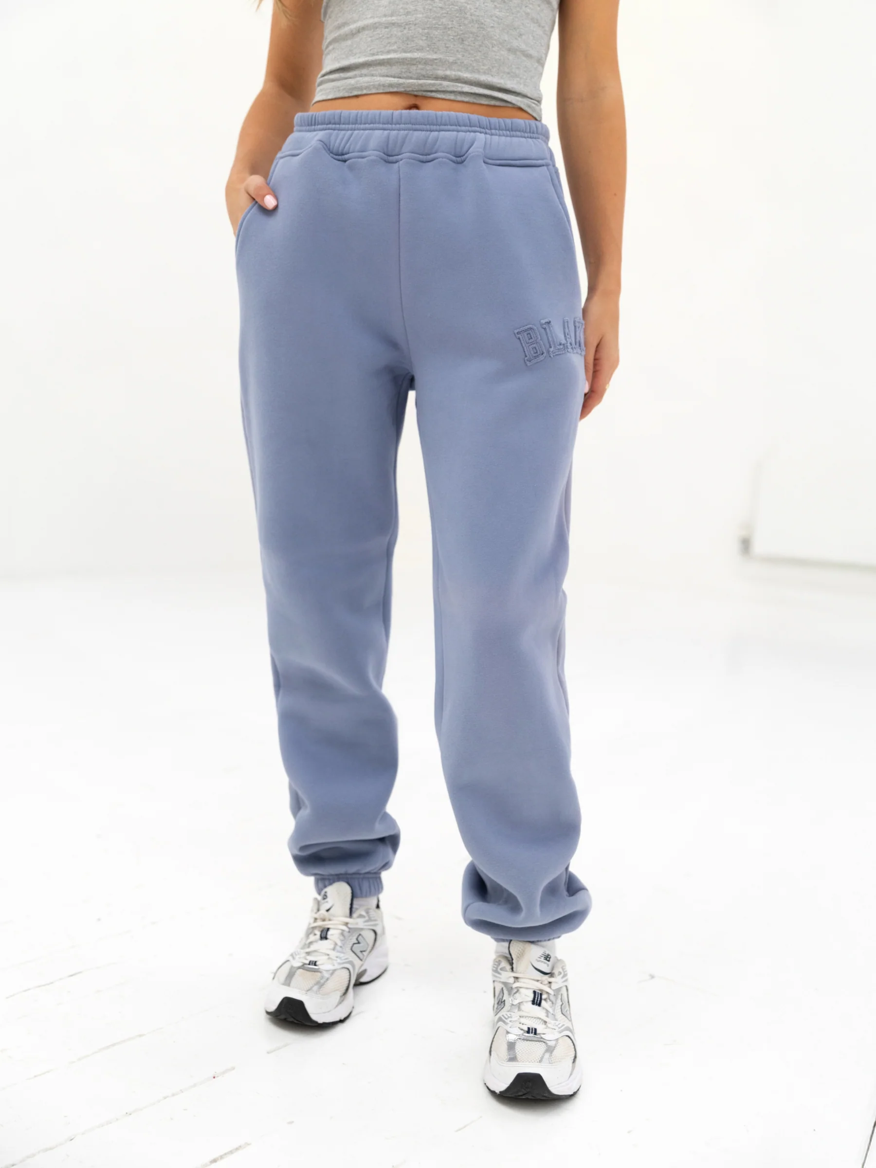 Tonal Varsity Sweatpants - Granite Blue - E-Cigarette Wholesale