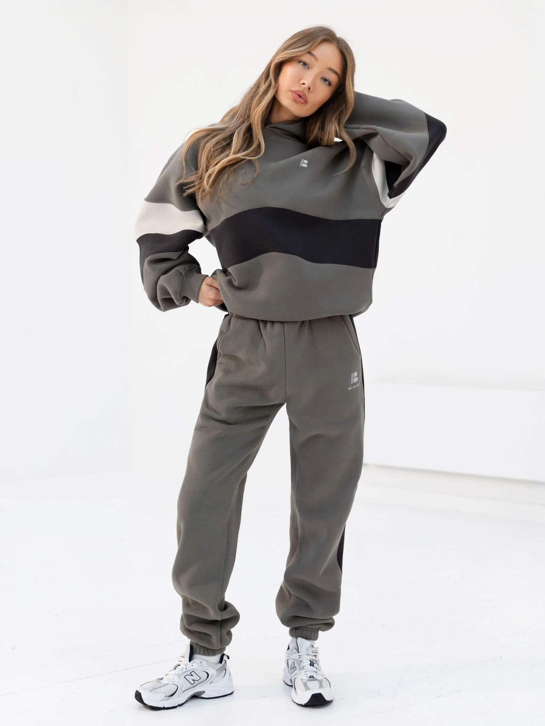 Panel Hoodie & Sweatpants Set - Safari Green - E-Cigarette Wholesale