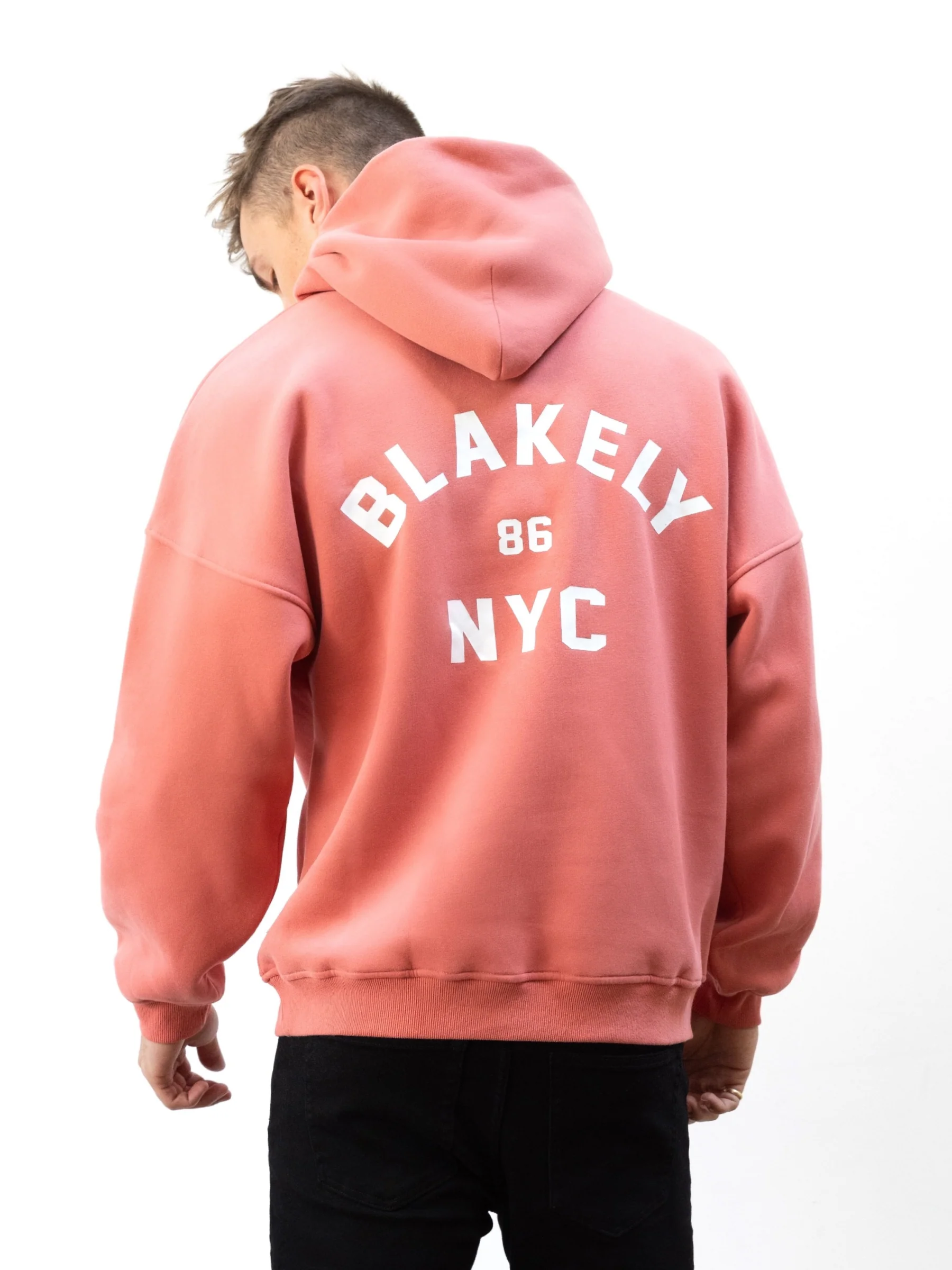 NYC Relaxed Hoodie - Coral - E-Cigarette Wholesale