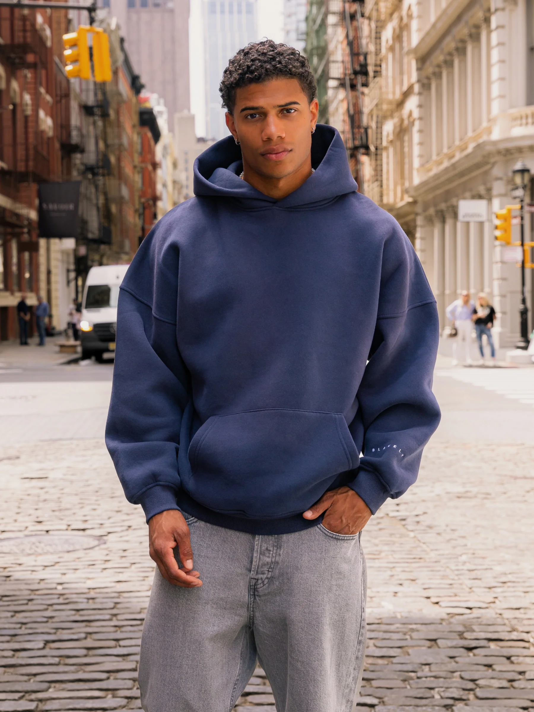 Idris Oversized Hoodie - True Navy - E-Cigarette Wholesale