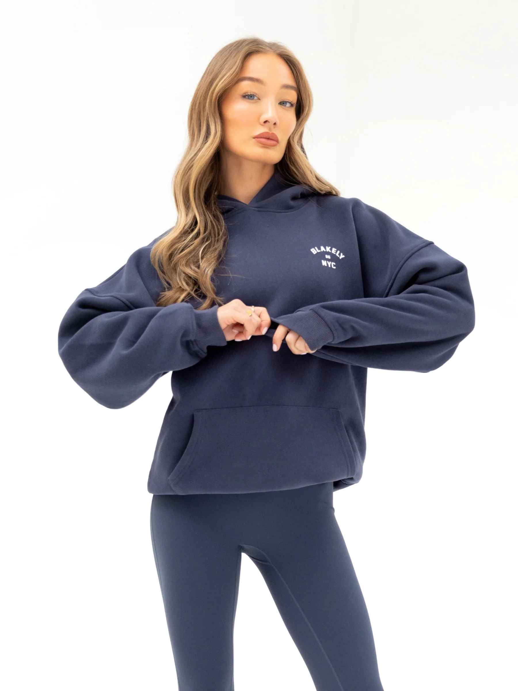 NYC Oversized Hoodie - True Navy - E-Cigarette Wholesale
