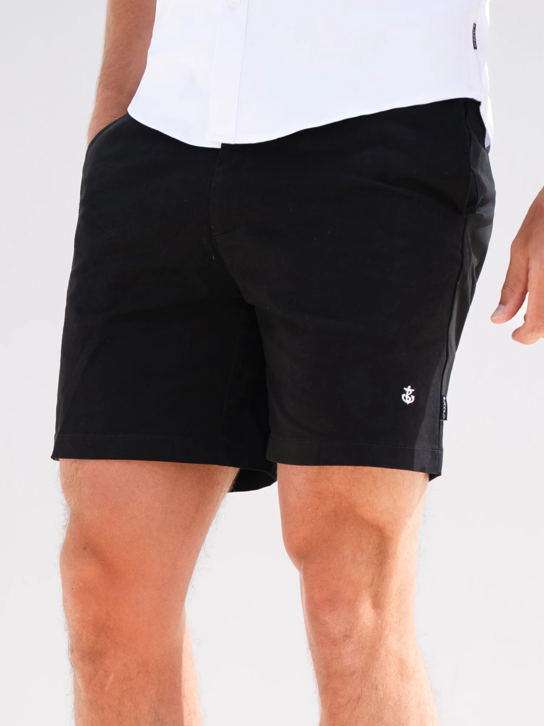 Stretch Chino Shorts - Black - E-Cigarette Wholesale