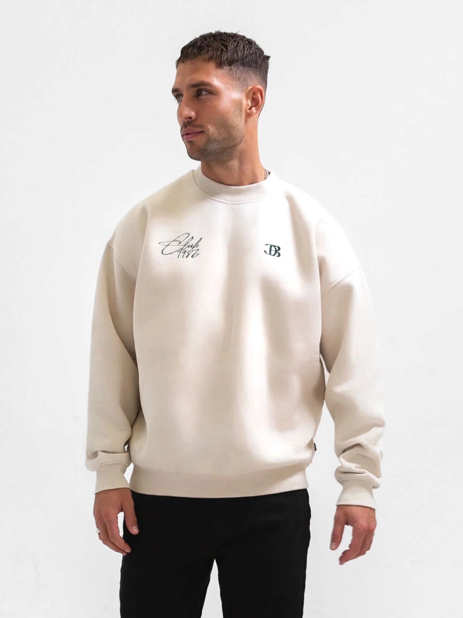 Club Relaxed Jumper - Chalk - E-Cigarette Wholesale