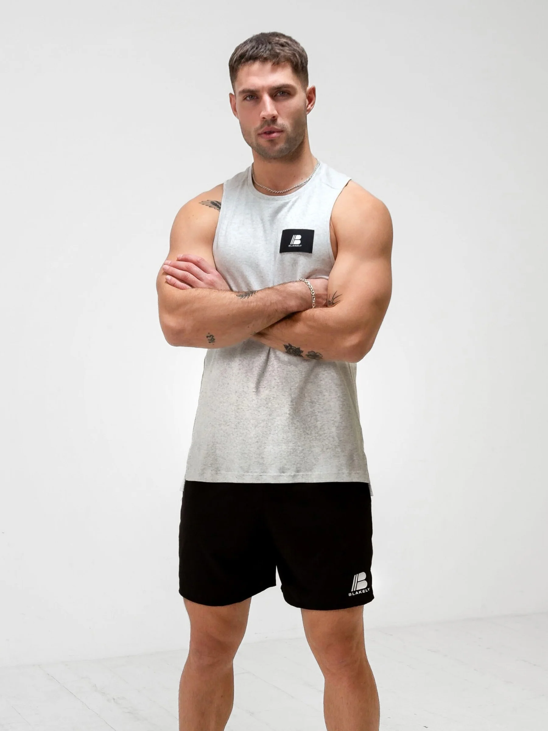Apex Label Sleeveless Vest - Marl White - E-Cigarette Wholesale