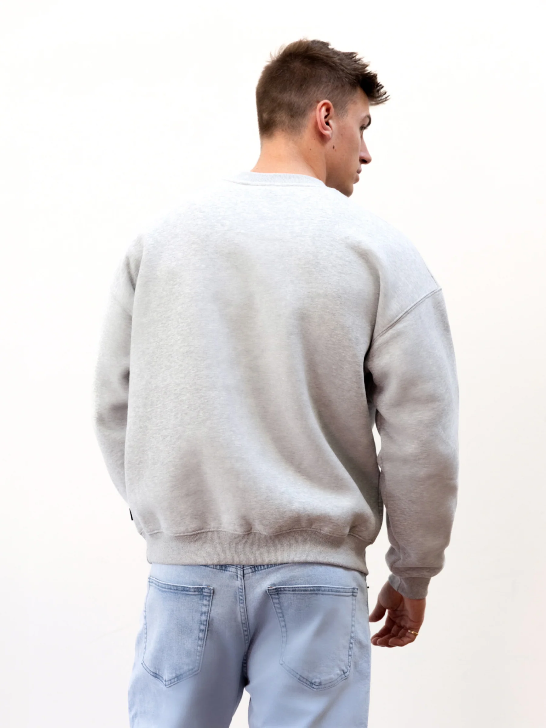 Legacy Relaxed Jumper - Marl Grey - E-Cigarette Wholesale