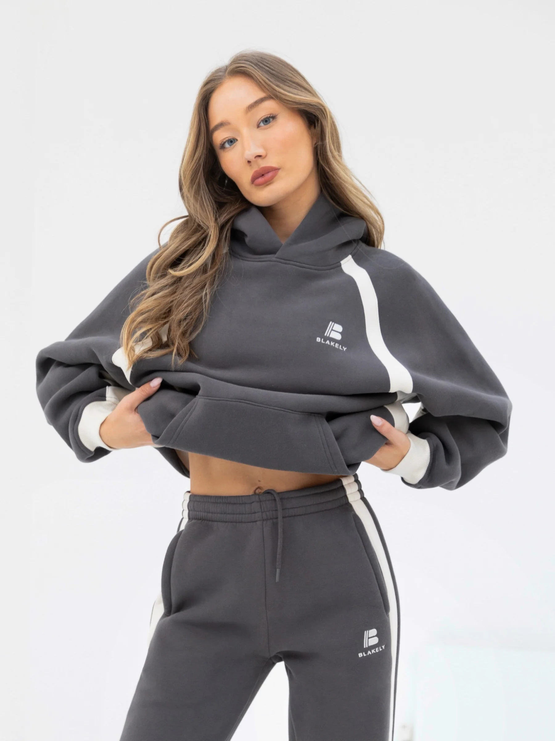 Classic Panel Oversized Hoodie - Charcoal - E-Cigarette Wholesale