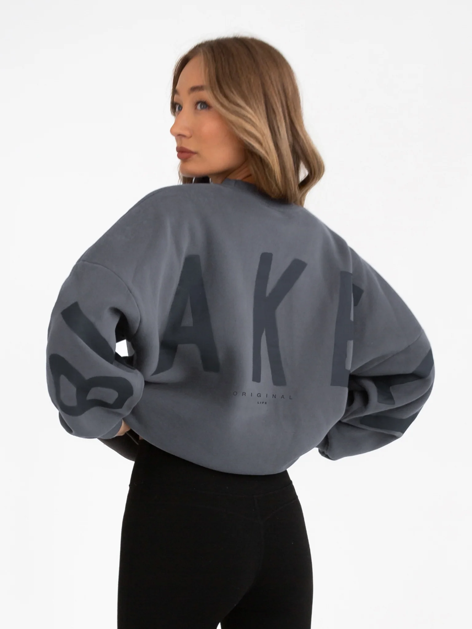 Isabel Tonal Oversized Jumper - Charcoal - E-Cigarette Wholesale