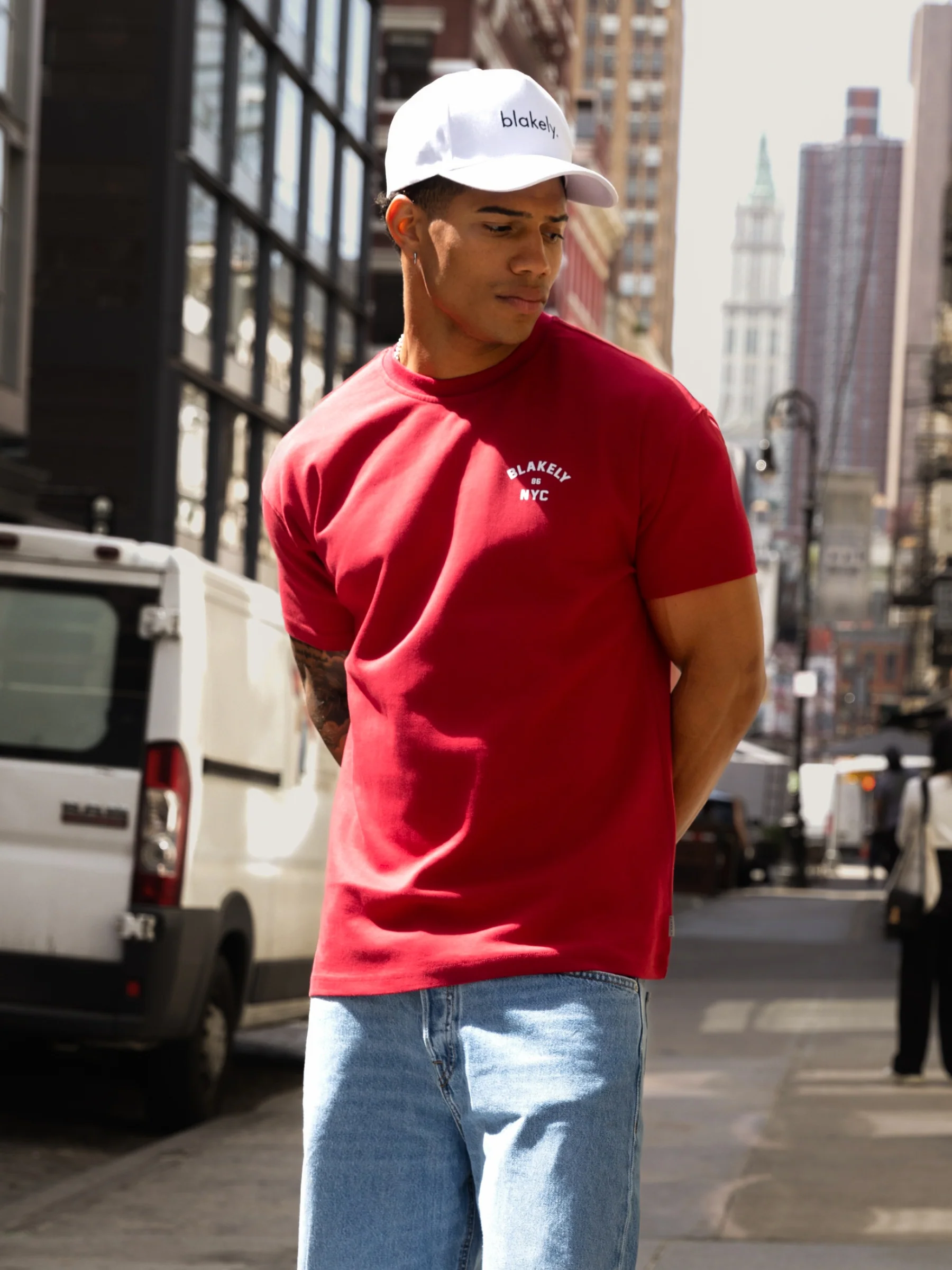 NYC Relaxed T-Shirt - Red - E-Cigarette Wholesale