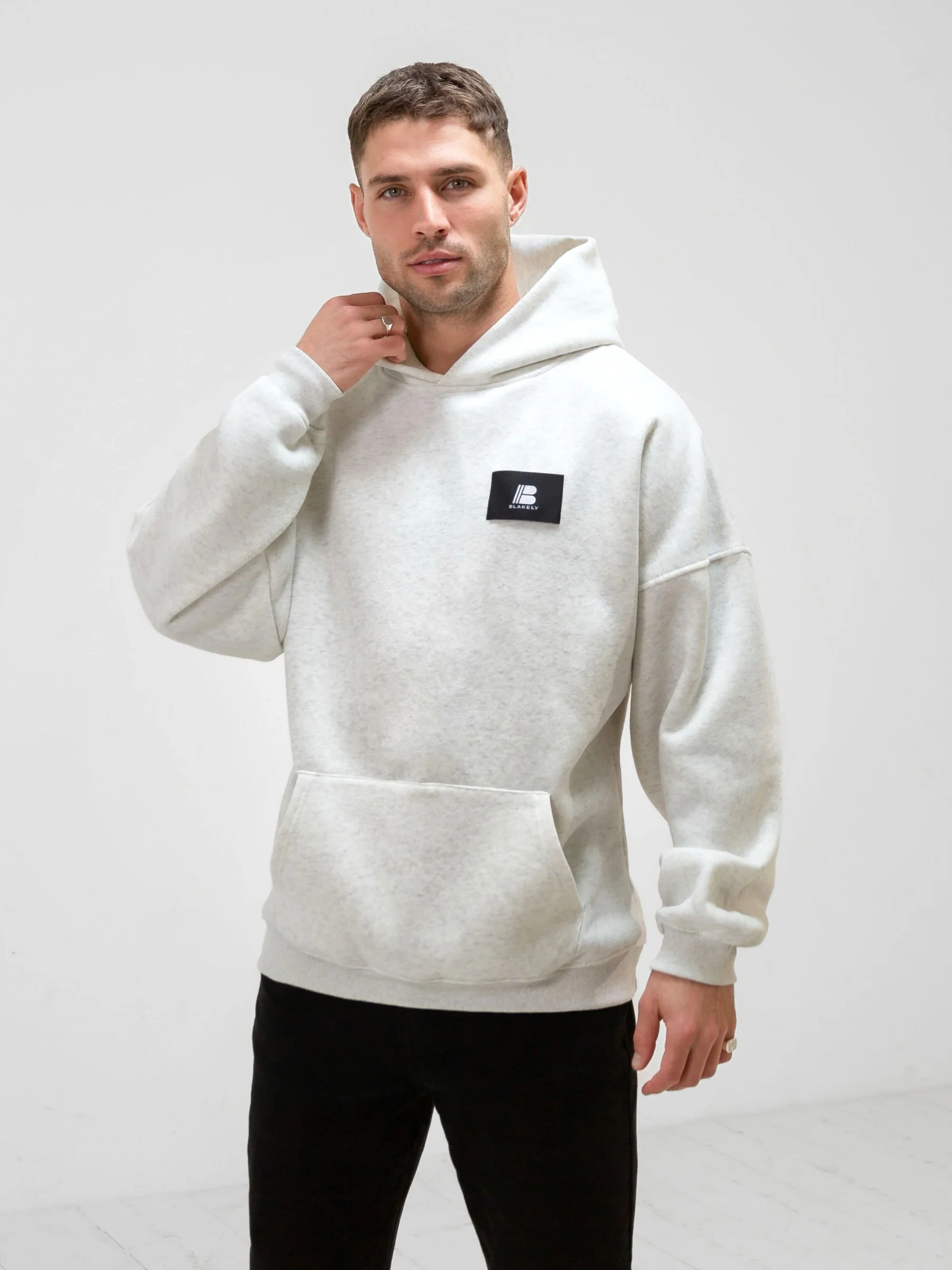 Apex Label Hoodie - Marl White - E-Cigarette Wholesale