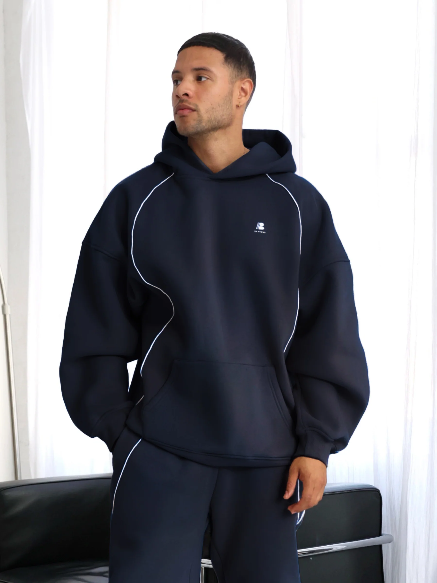 Seam Relaxed Hoodie - True Navy - E-Cigarette Wholesale