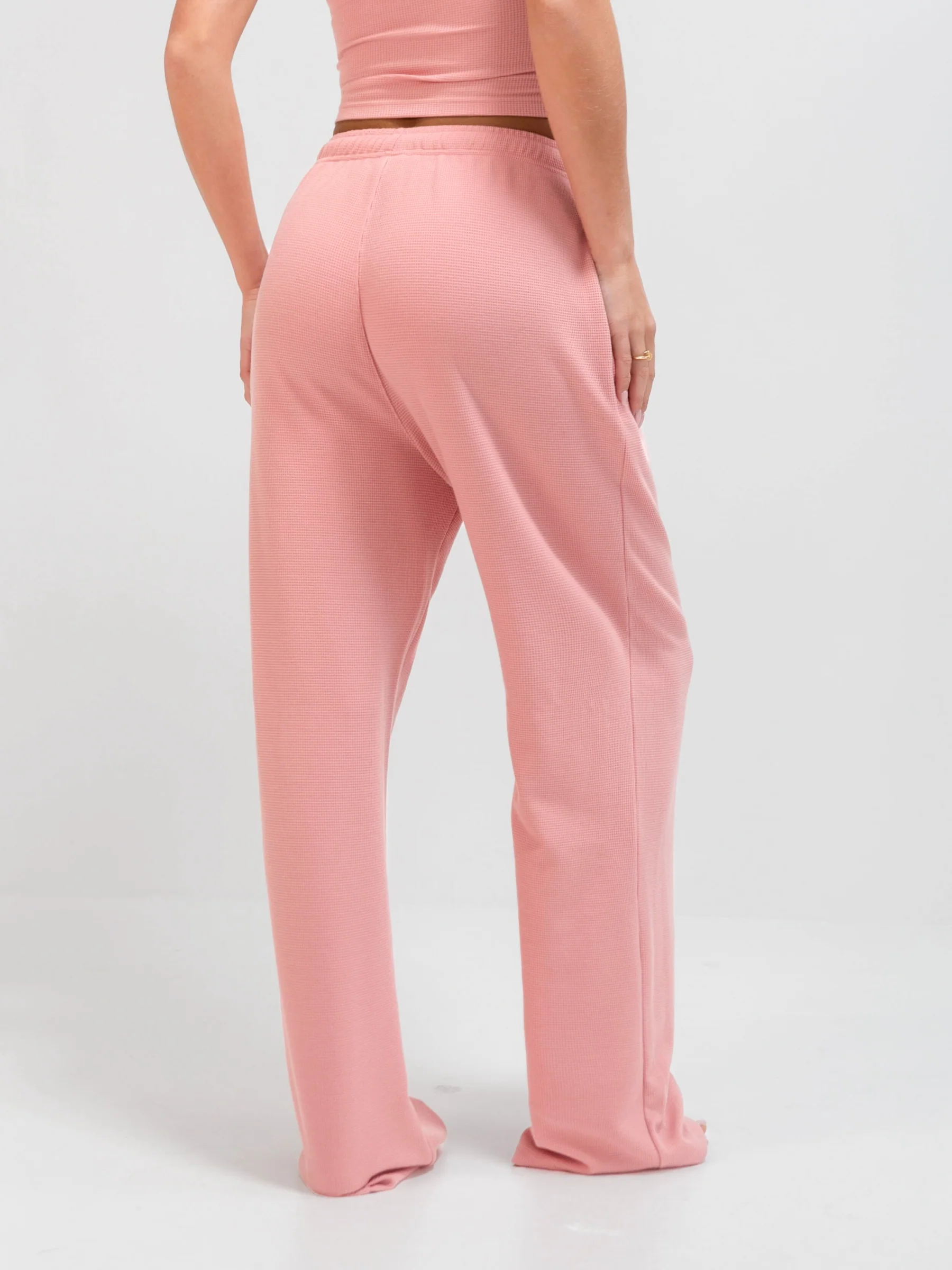 Soft Waffle Trousers - Rose Pink - E-Cigarette Wholesale