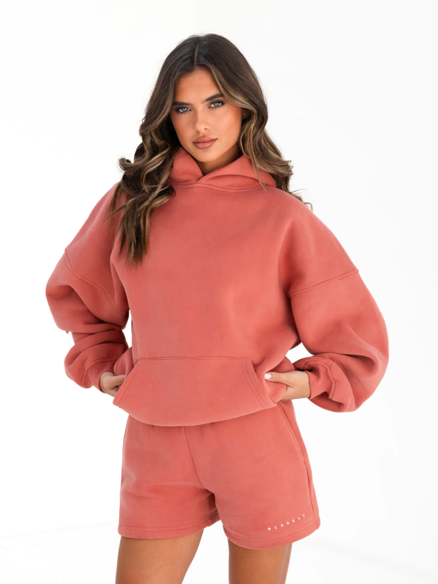 Isabel Oversized Hoodie - Burnt Coral - E-Cigarette Wholesale