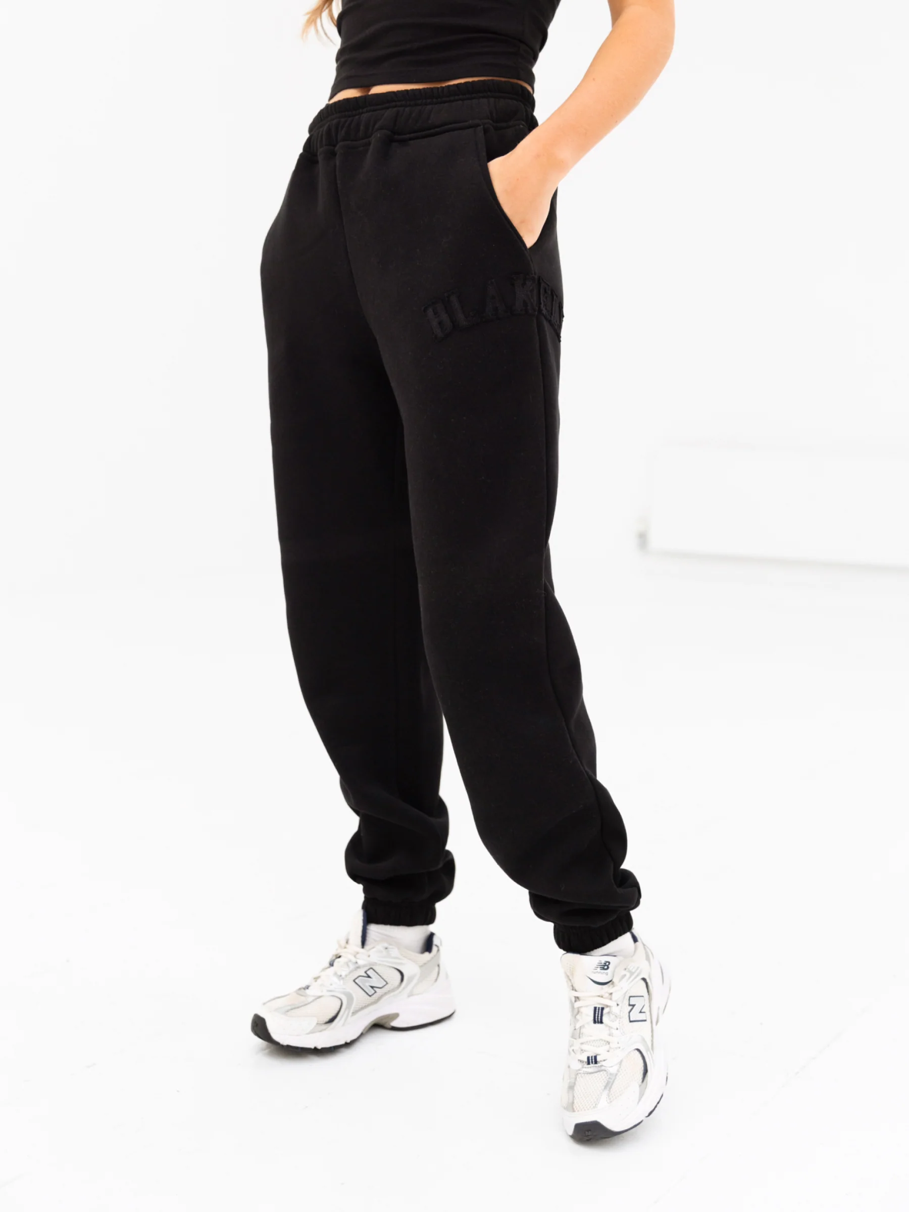 Tonal Varsity Sweatpants - Black - E-Cigarette Wholesale