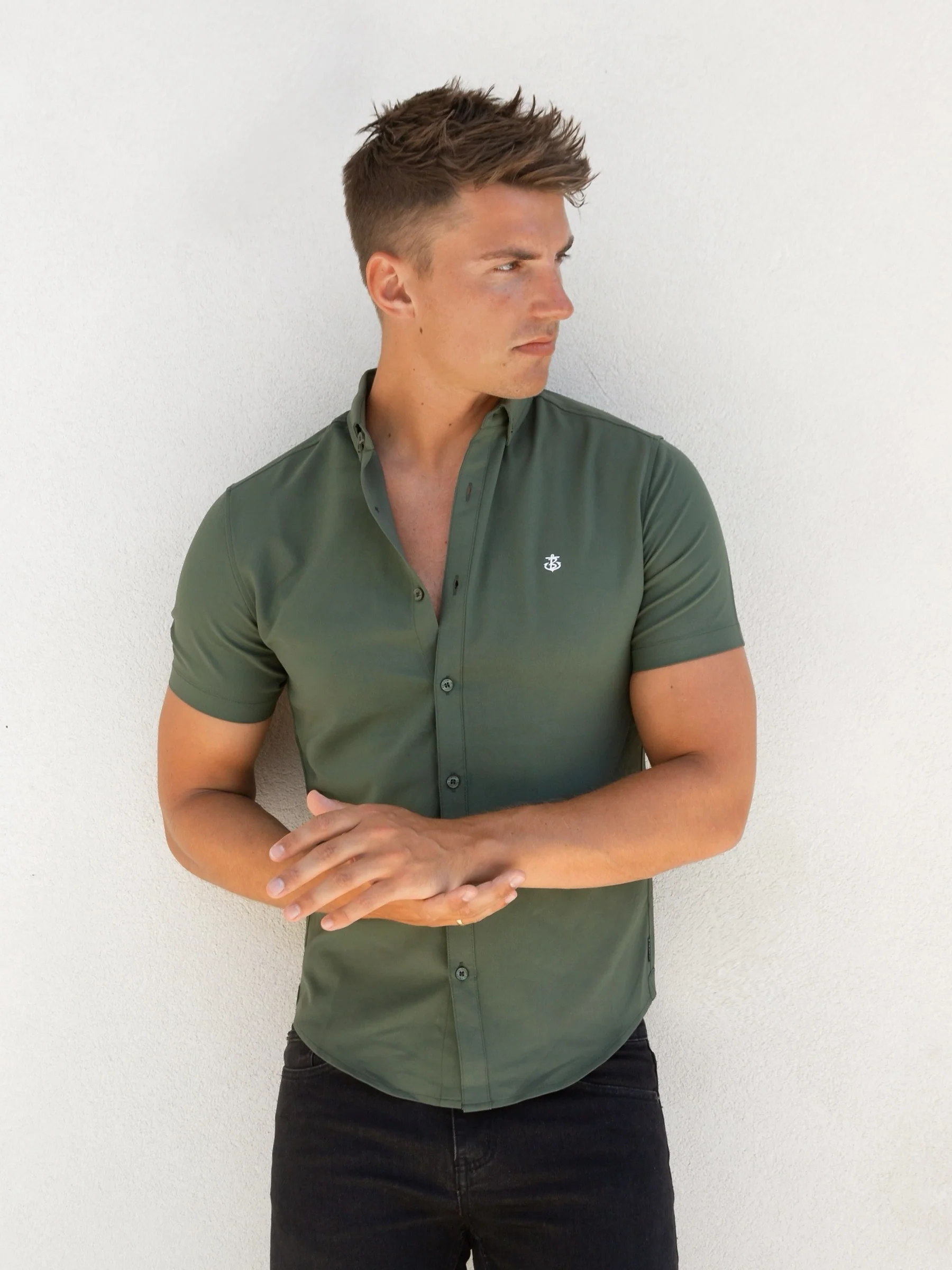 Ronan Short Sleeve Shirt - Green - E-Cigarette Wholesale