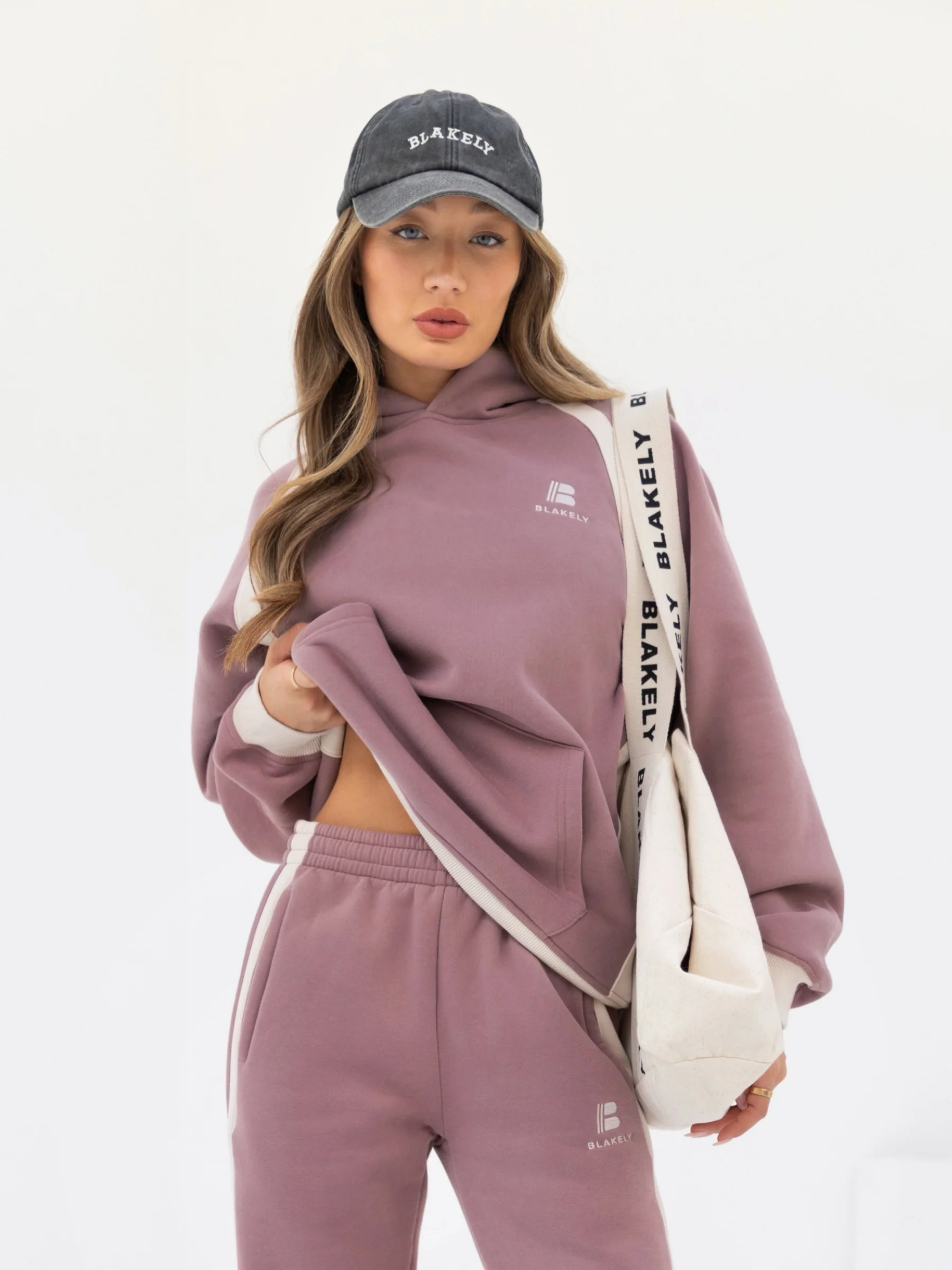 Classic Panel Oversized Hoodie - Dusty Pink - E-Cigarette Wholesale