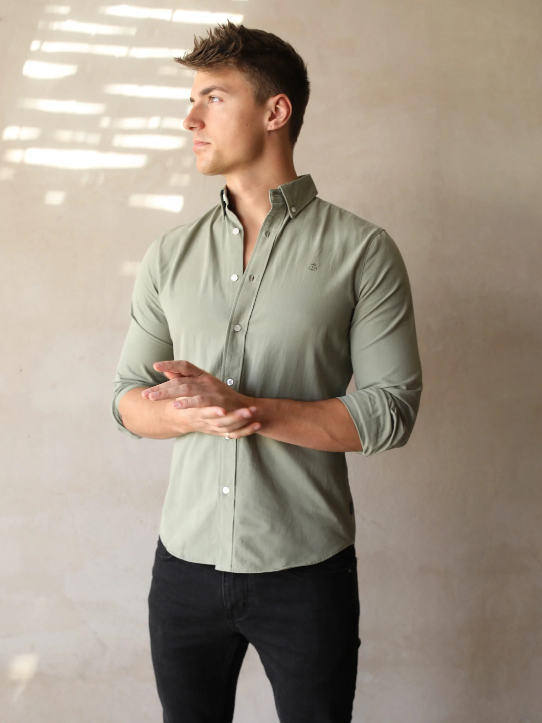 Sedona Slim Fit Shirt - Khaki Green - E-Cigarette Wholesale