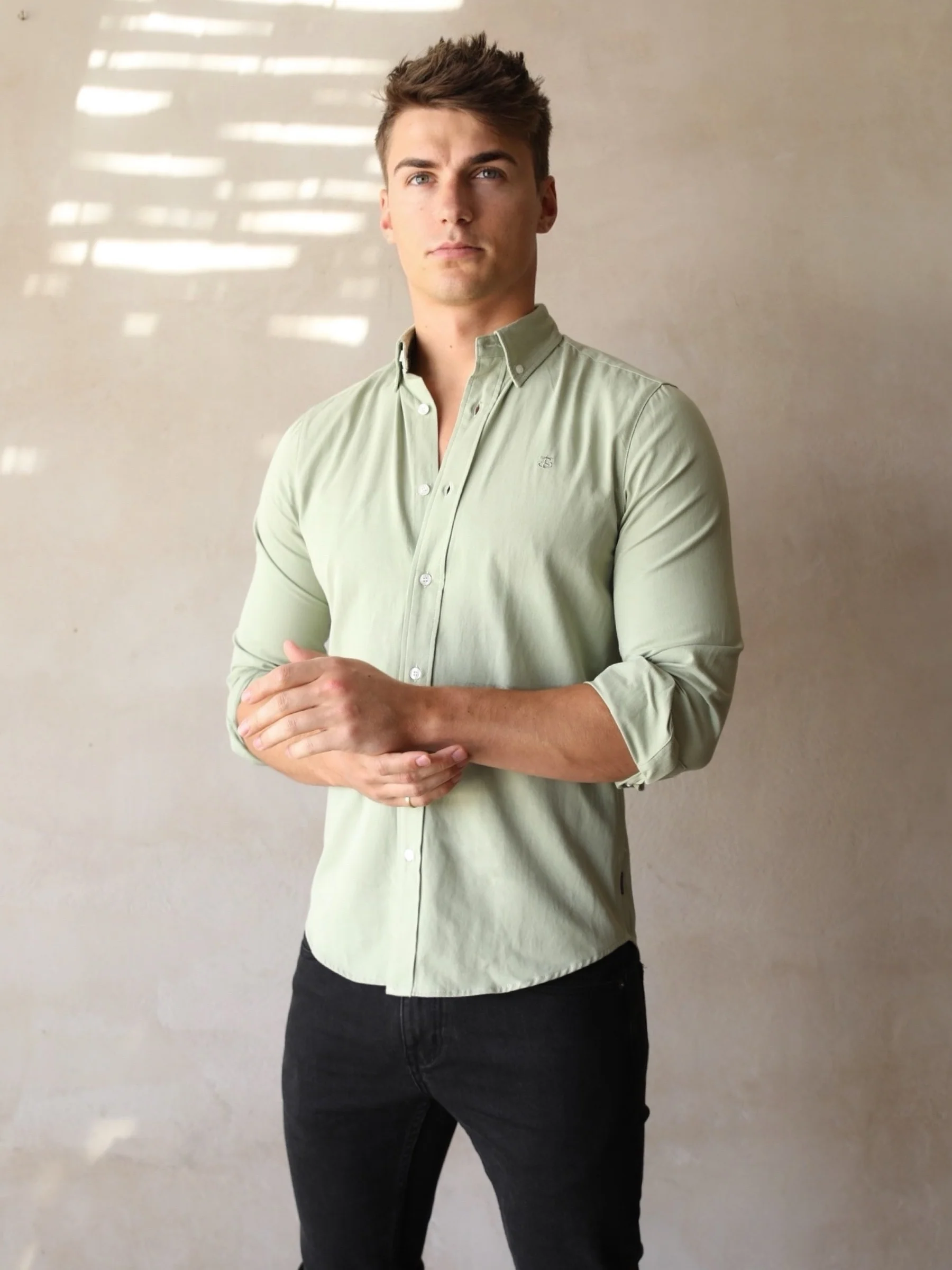Sedona Slim Fit Shirt - Sage Green - E-Cigarette Wholesale