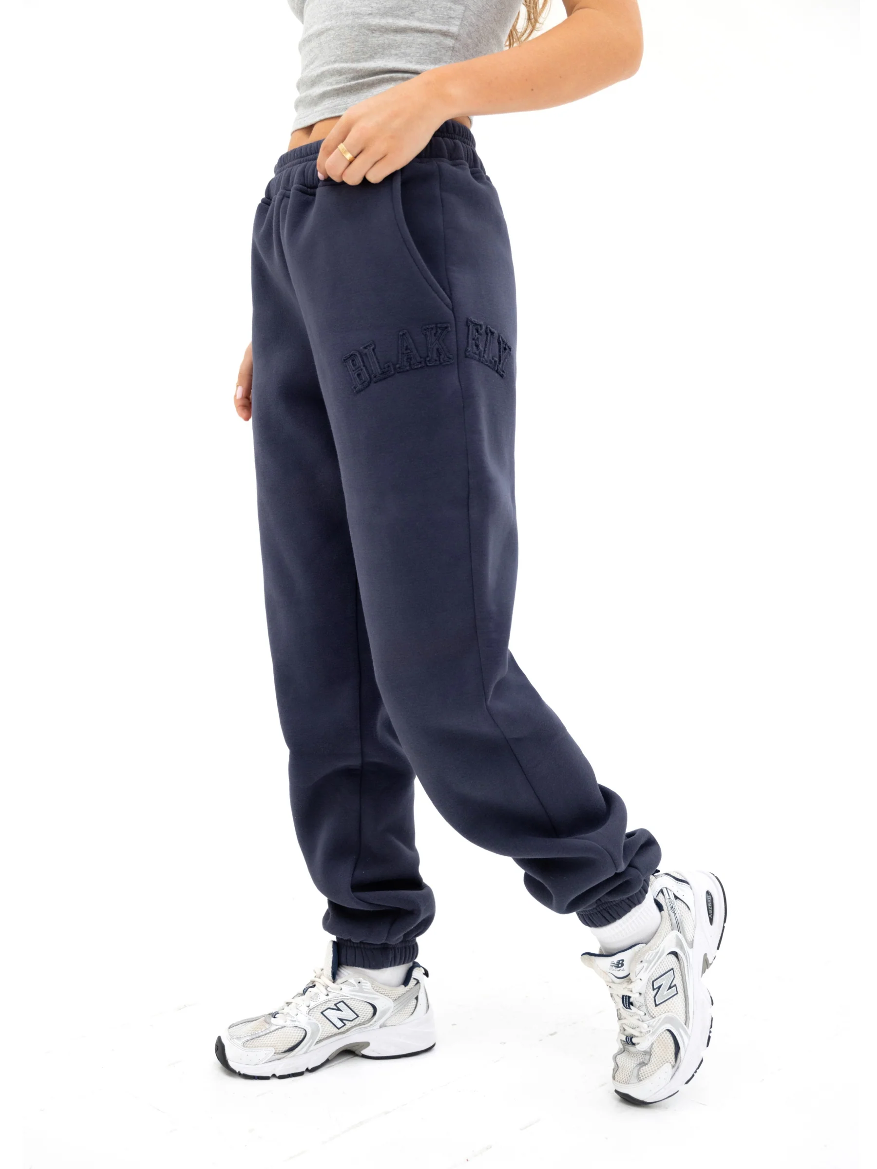 Tonal Varsity Sweatpants - True Navy - E-Cigarette Wholesale