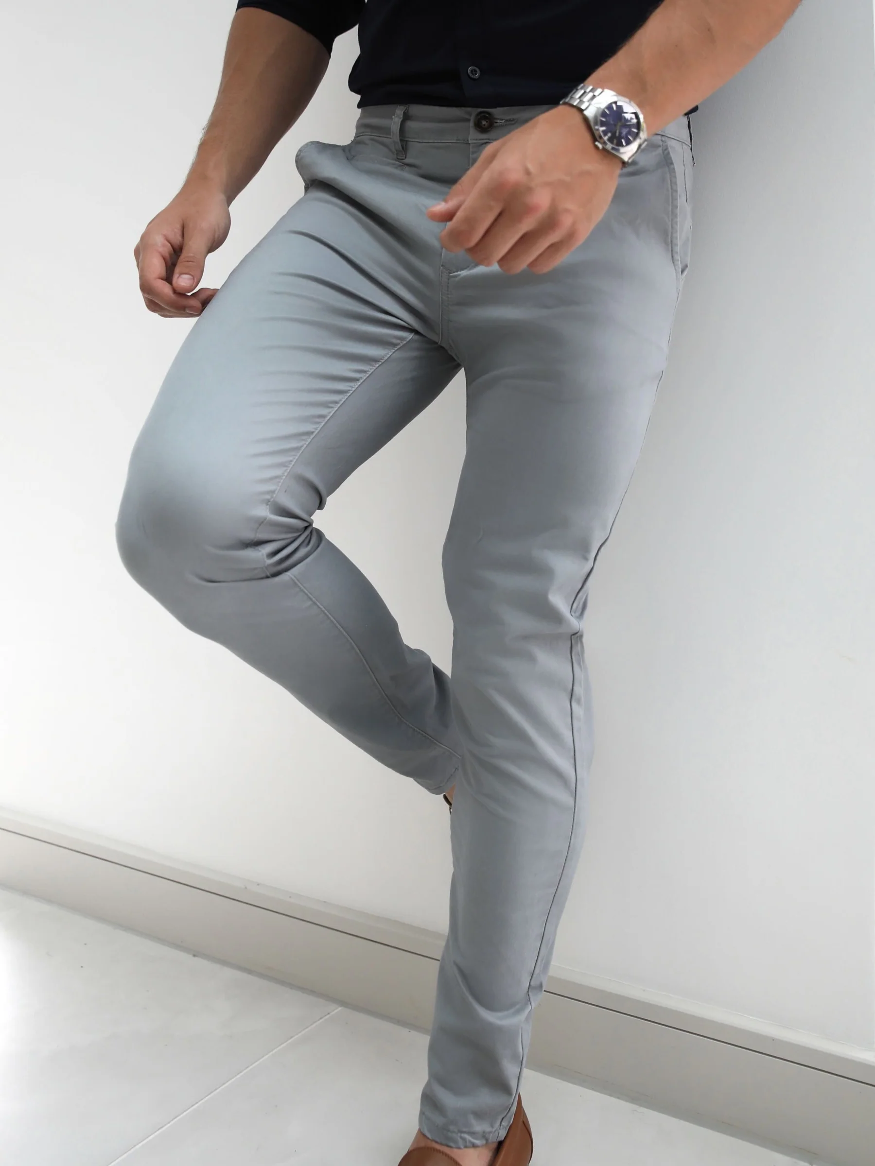 Stretch Chinos - Light Grey - E-Cigarette Wholesale