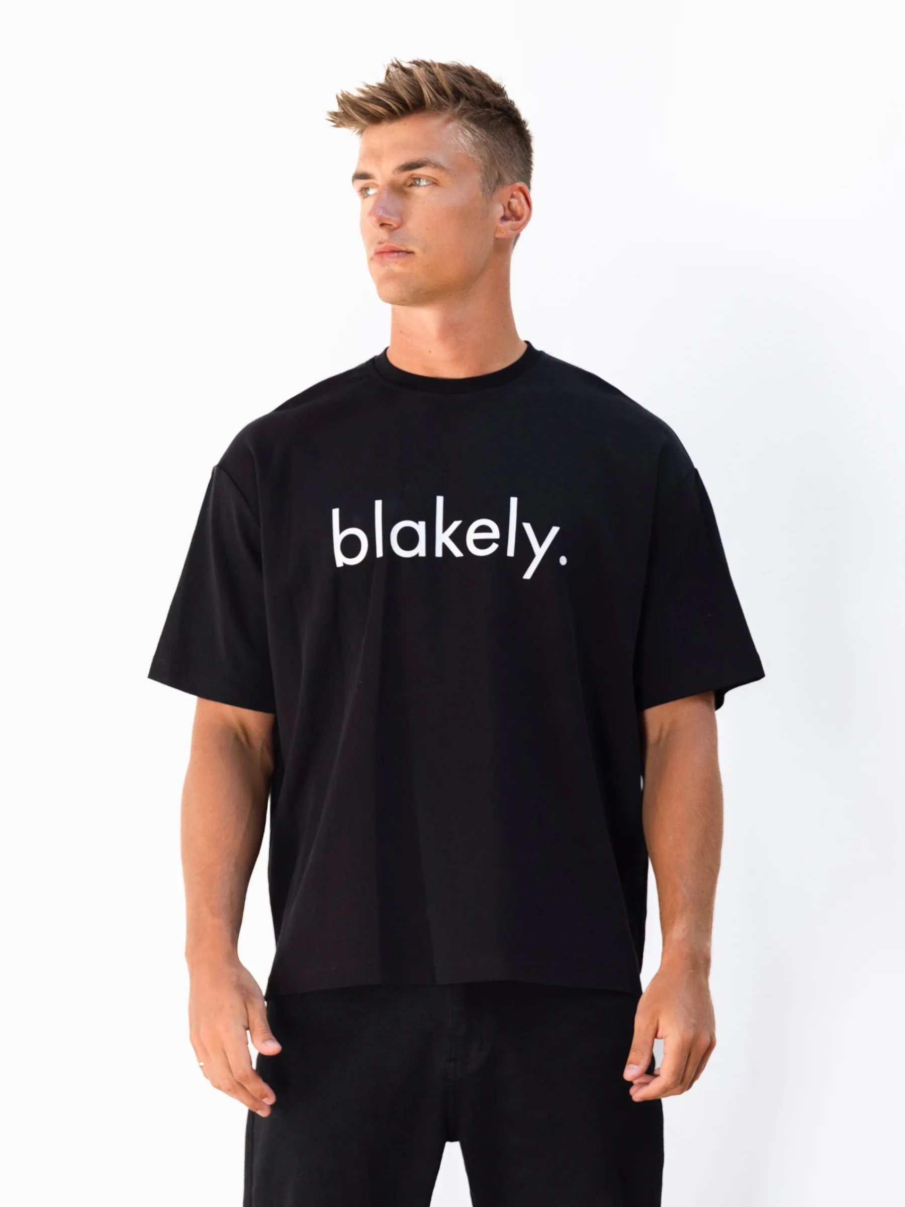 Logo Unfitted T-Shirt - Black - E-Cigarette Wholesale