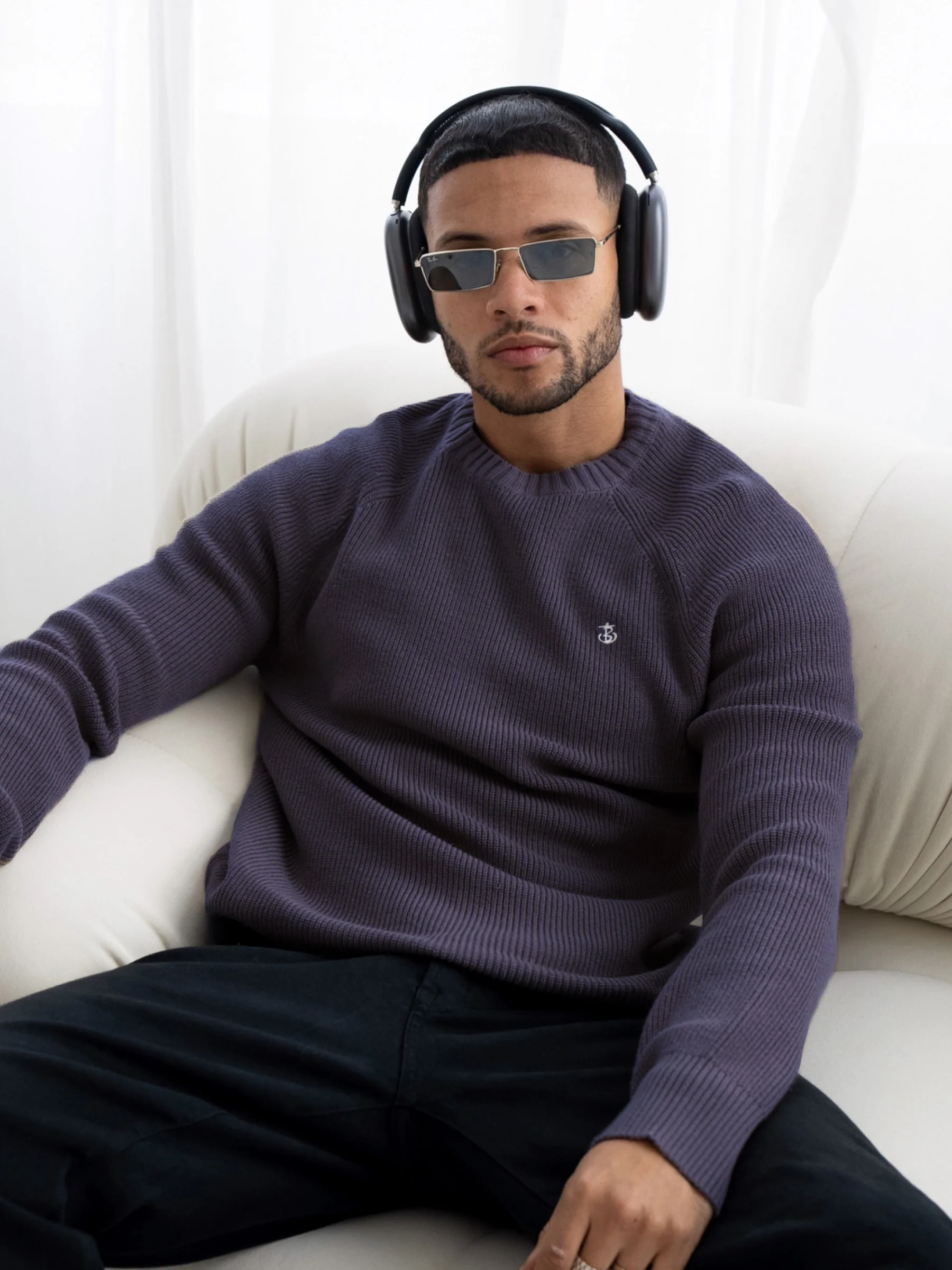 Olton Knit Jumper - Purple - E-Cigarette Wholesale