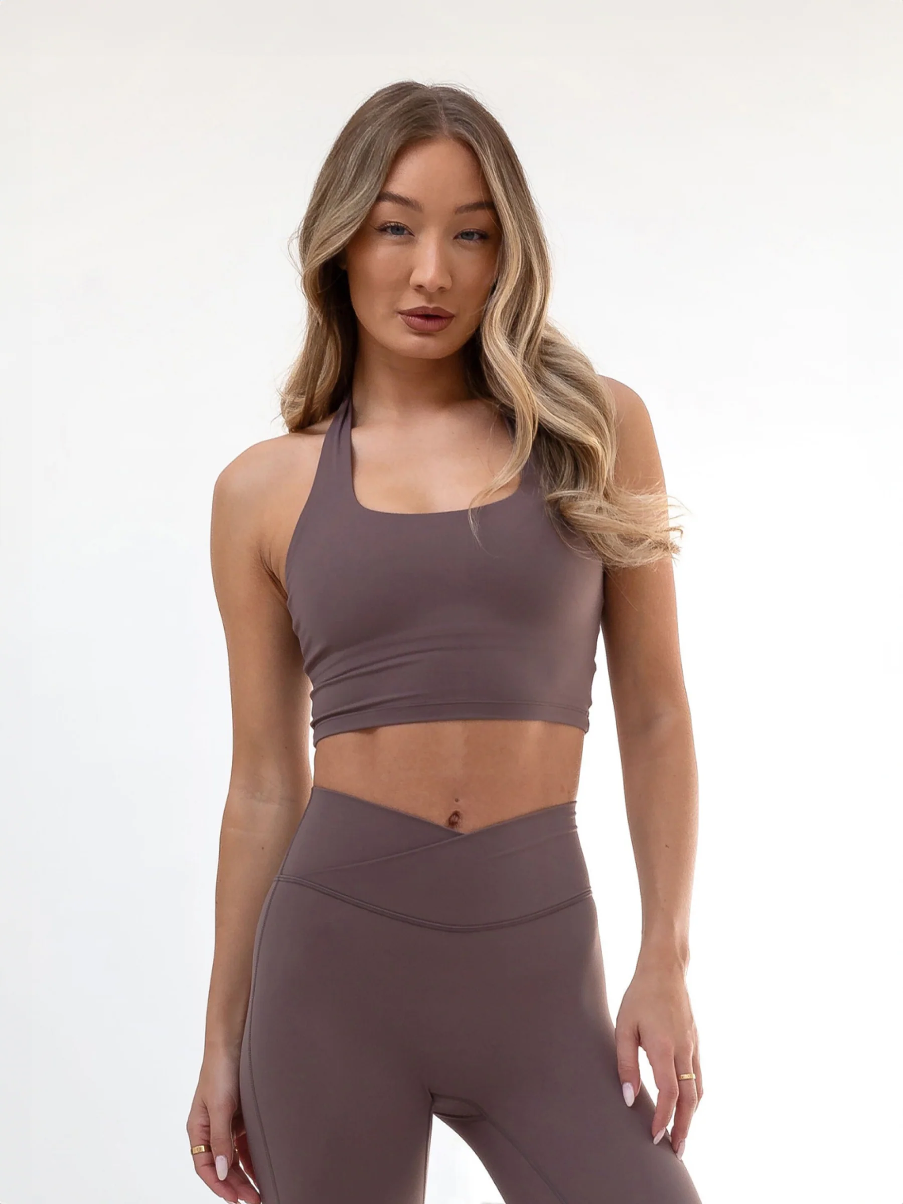 Studio Halter Neck Bra - Mauve Brown - E-Cigarette Wholesale