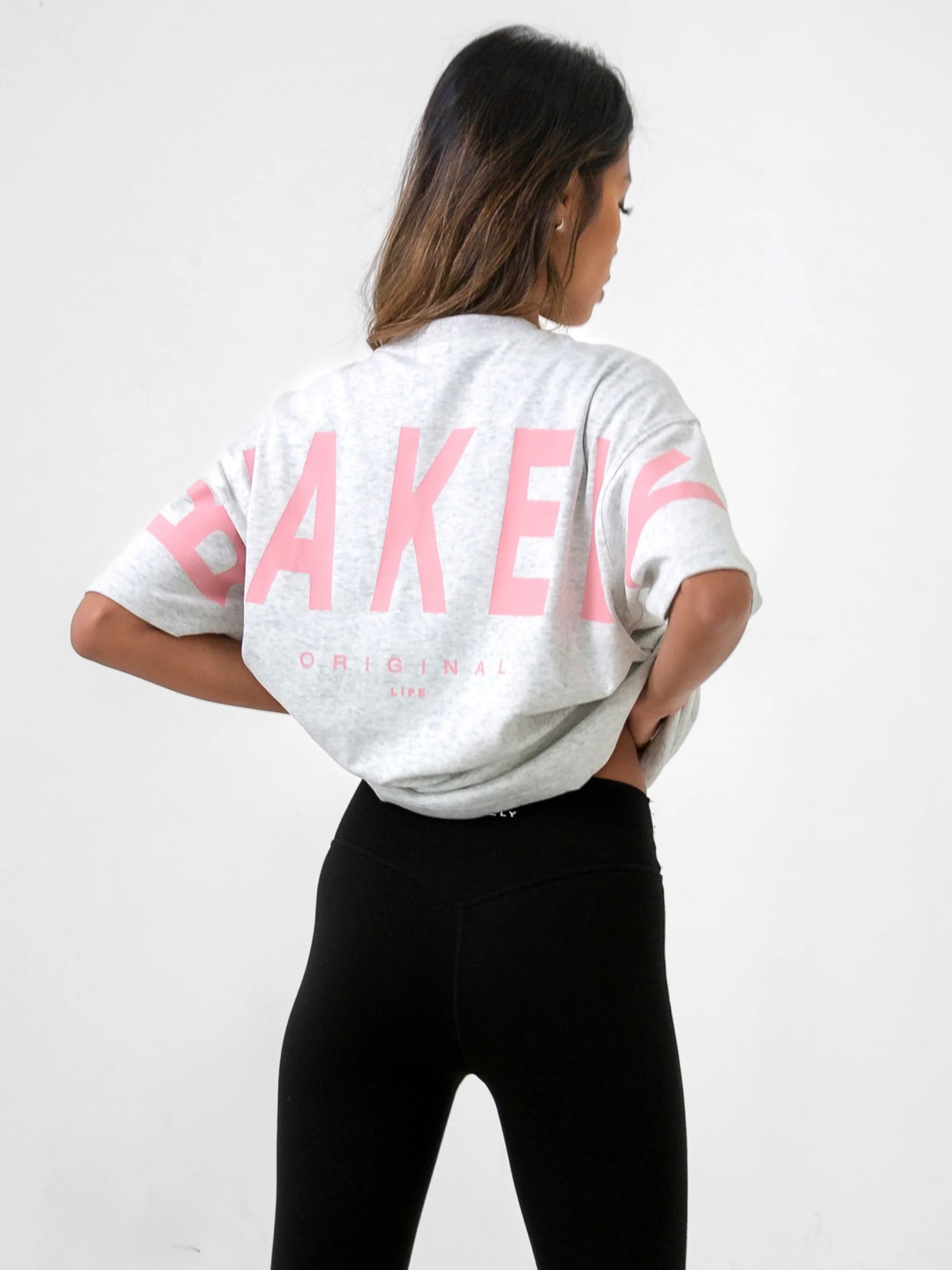 Isabel Oversized T-Shirt - Marl White - E-Cigarette Wholesale