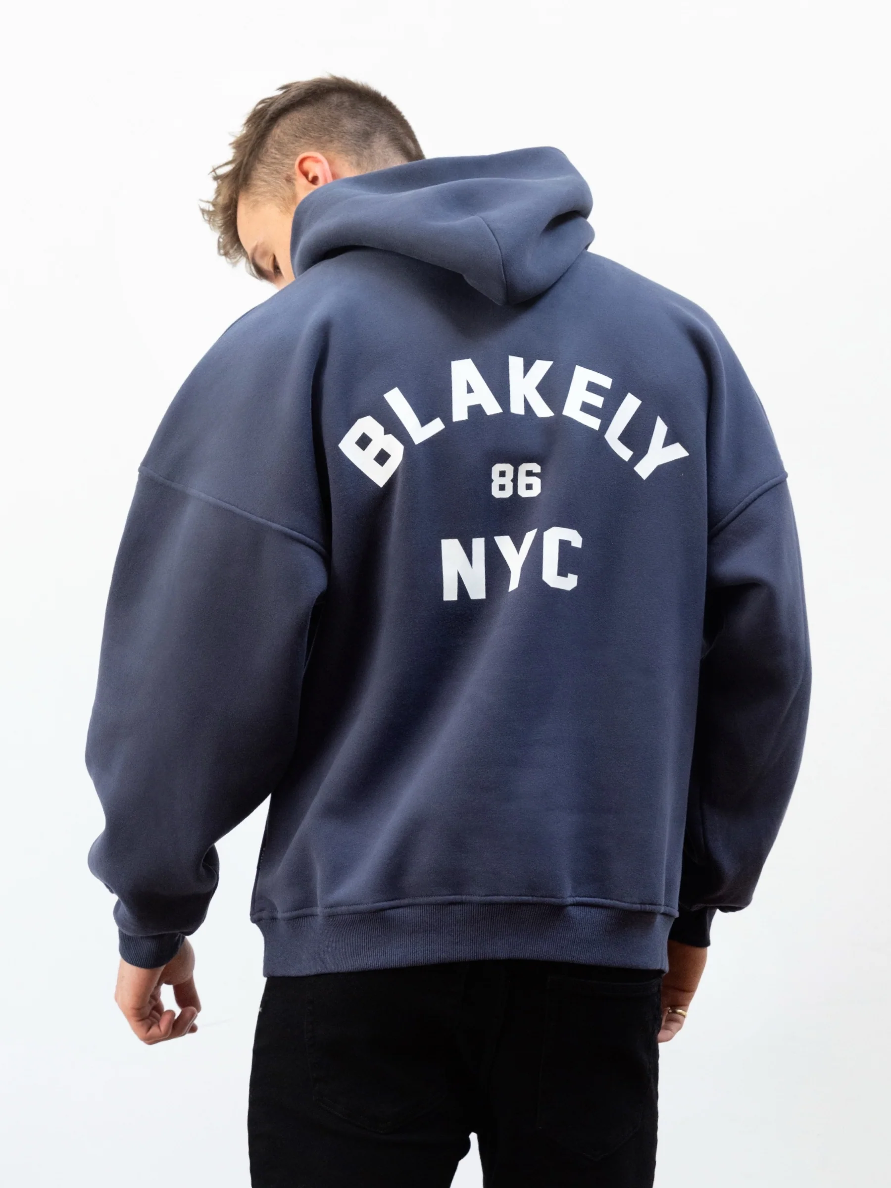 NYC Relaxed Hoodie - True Navy - E-Cigarette Wholesale