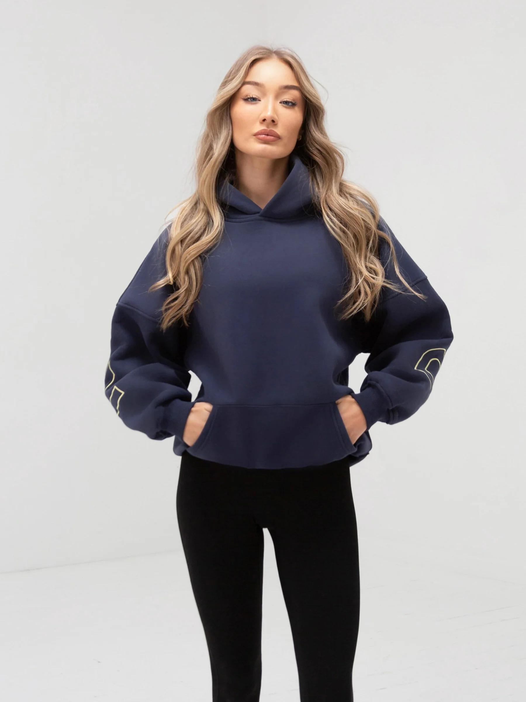 Embroidered Isabel Oversized Hoodie - Lemon - E-Cigarette Wholesale