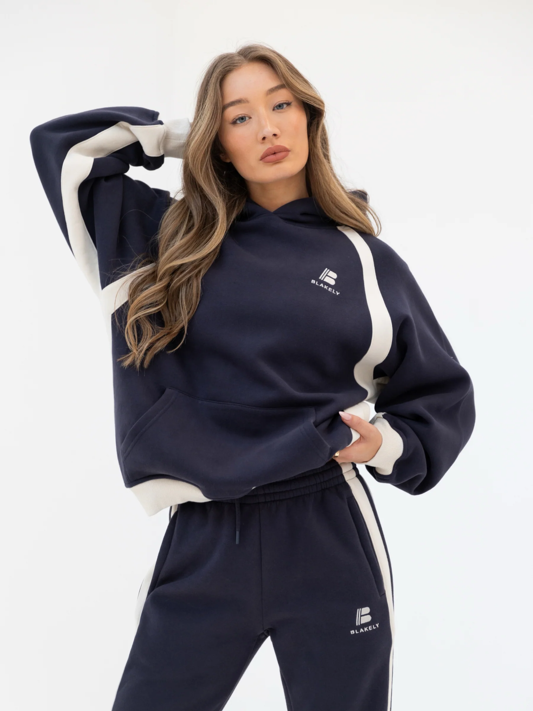 Classic Panel Oversized Hoodie - True Navy - E-Cigarette Wholesale