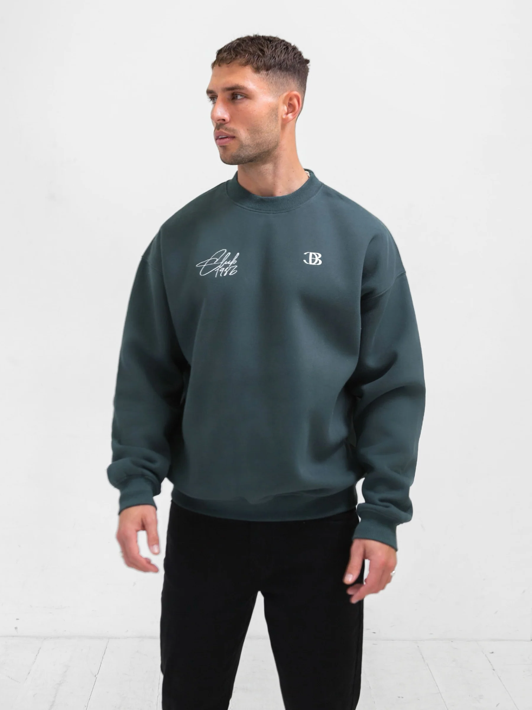 Club Relaxed Jumper - Teal Green - E-Cigarette Wholesale