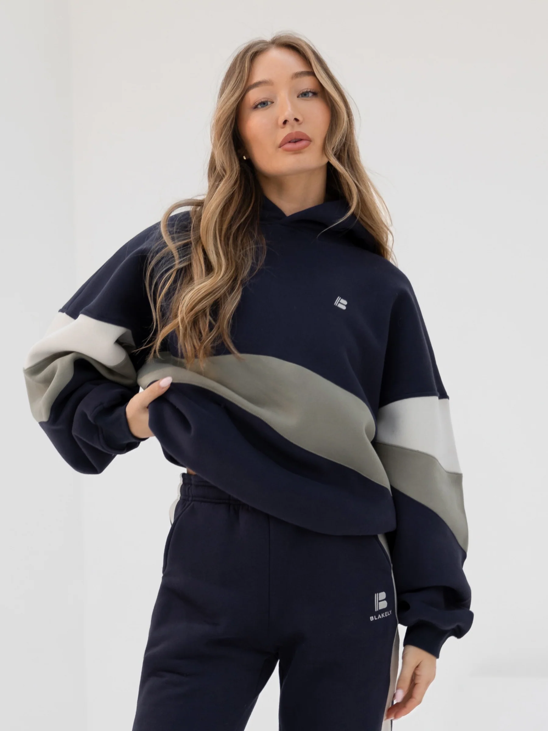 Panel Oversized Hoodie - True Navy - E-Cigarette Wholesale