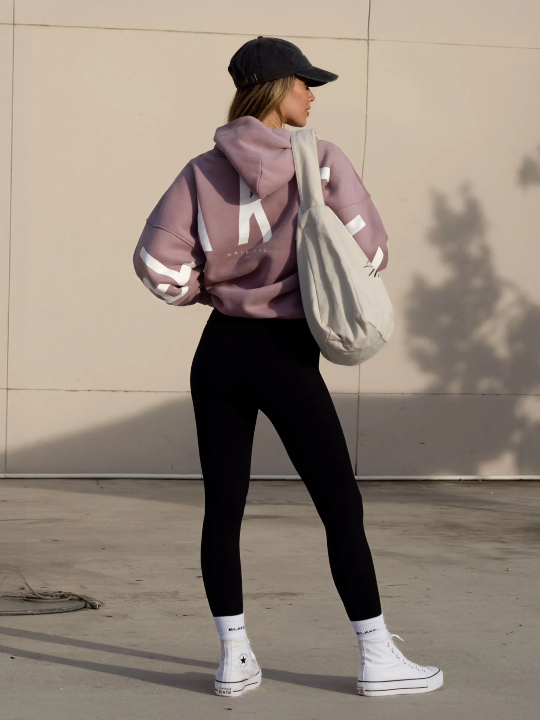 Isabel Hoodie & Leggings Set - Dusty Pink & Black - E-Cigarette Wholesale