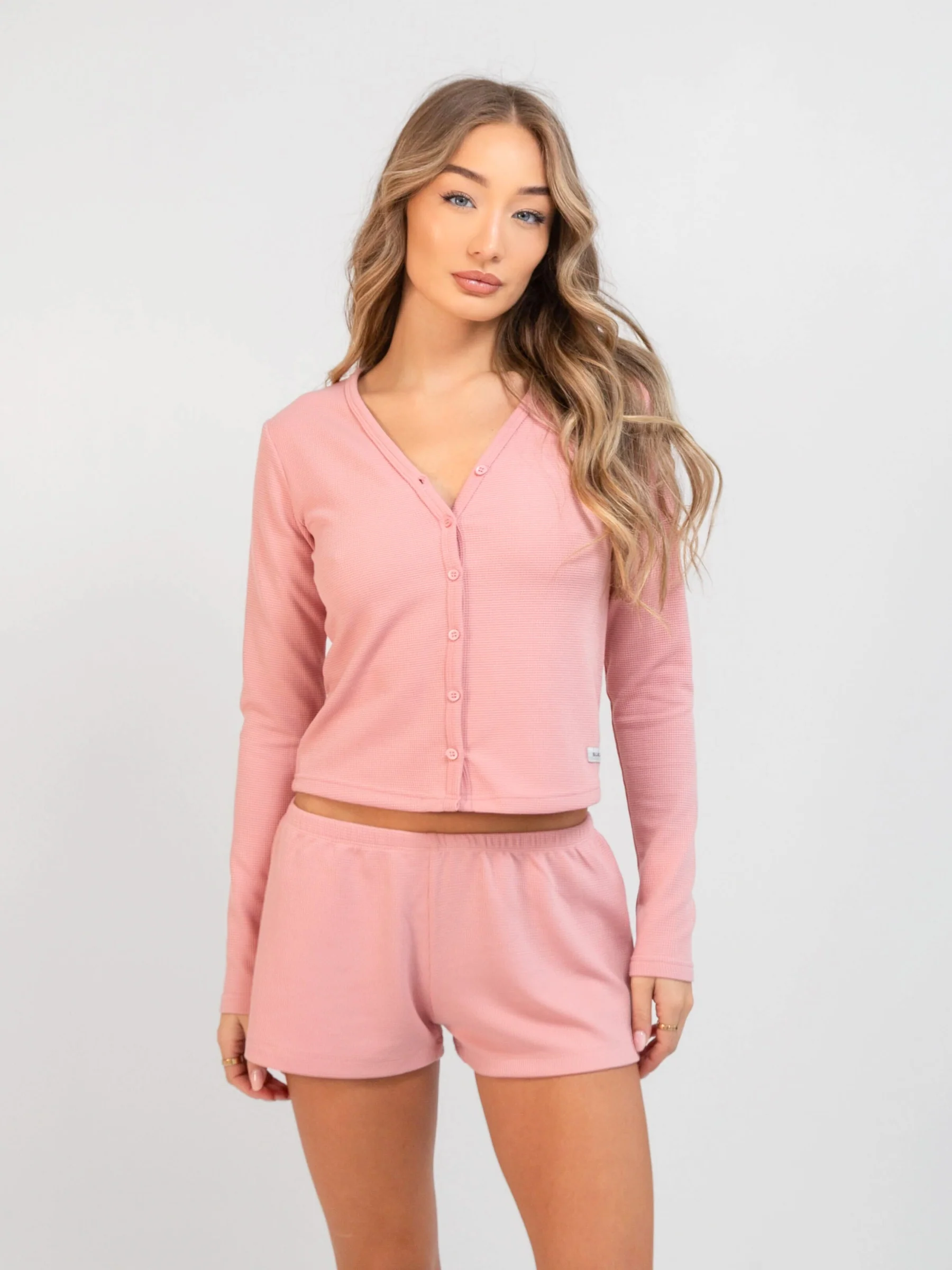 Soft Waffle Shorts - Rose Pink - E-Cigarette Wholesale
