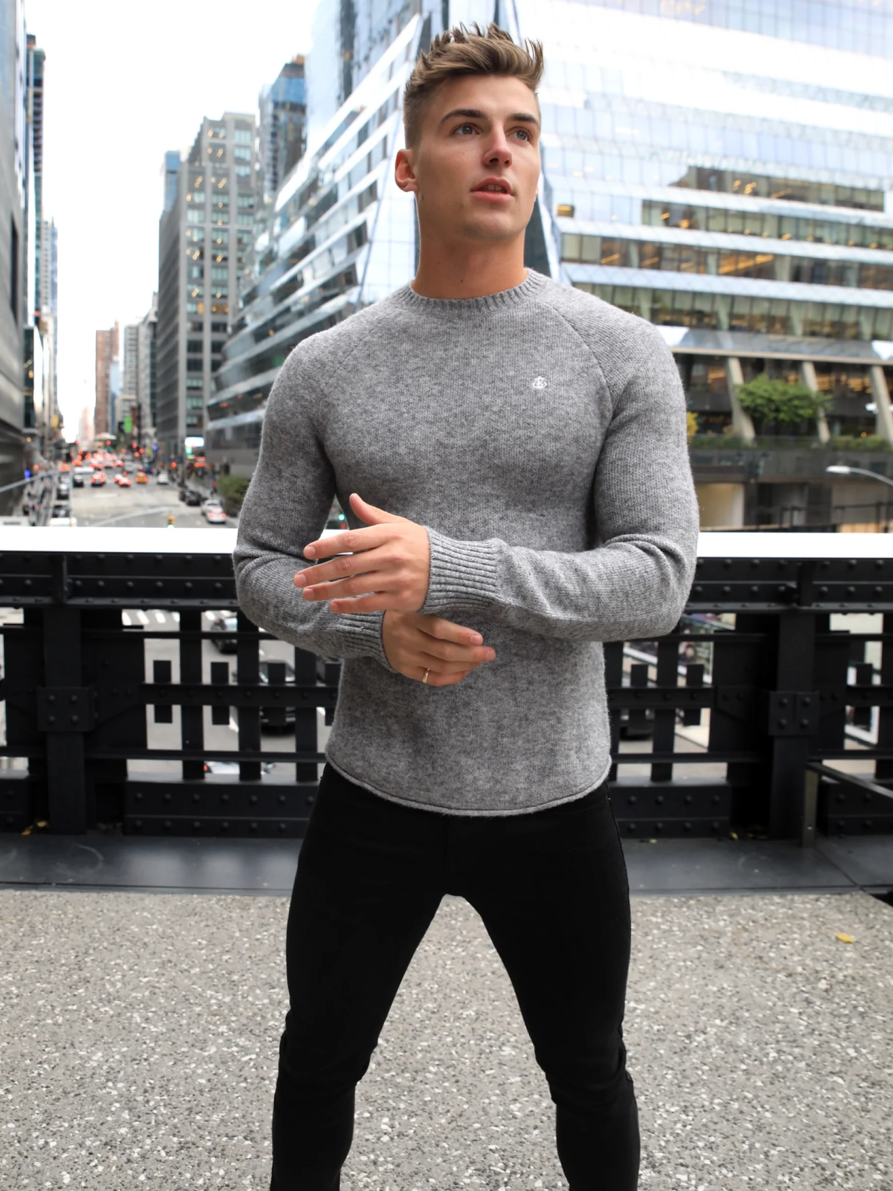 Yardley Knit Jumper - Grey - E-Cigarette Wholesale