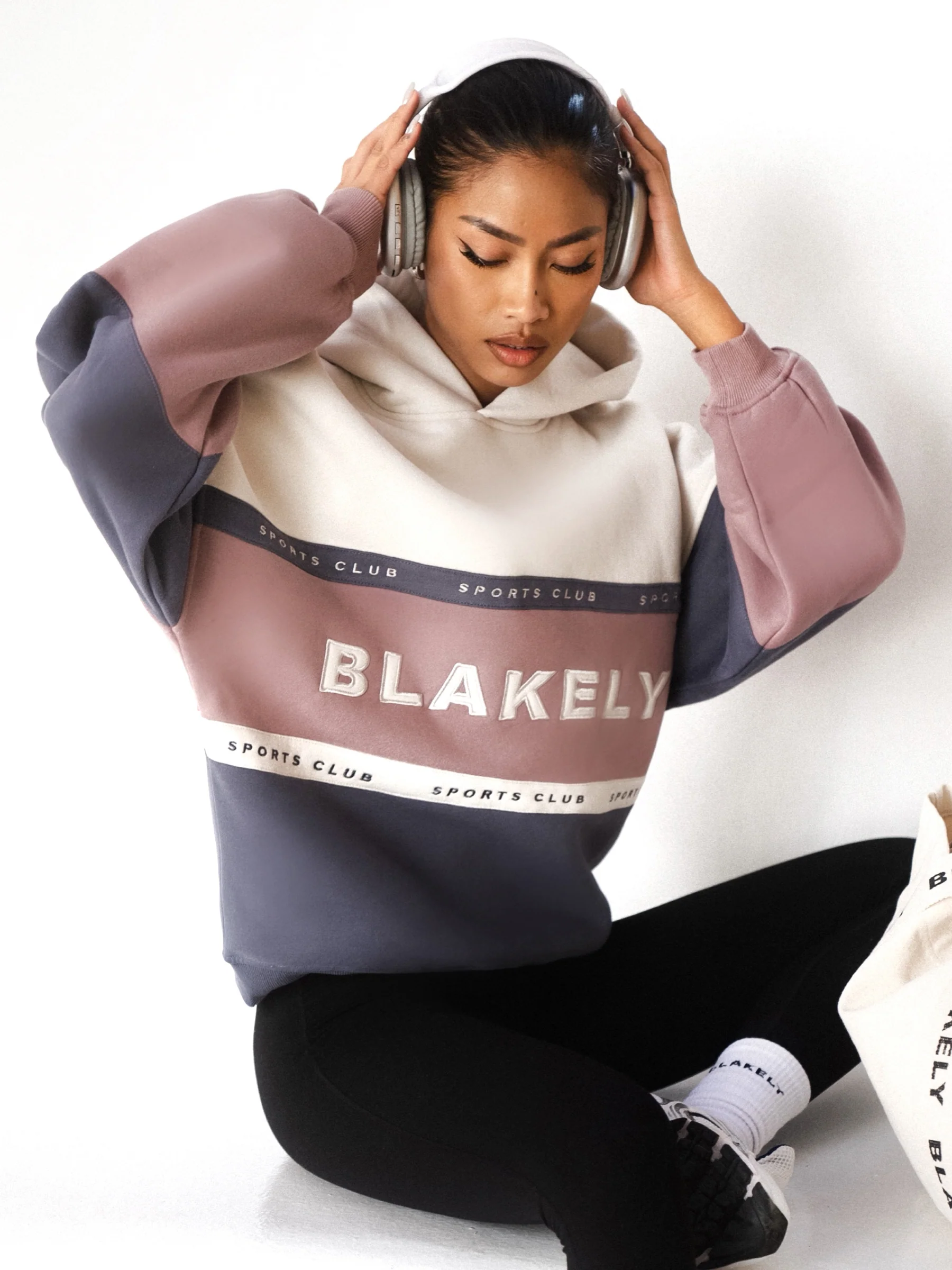 Alpine Hoodie & Leggings Set - Dusty Pink & Black - E-Cigarette Wholesale