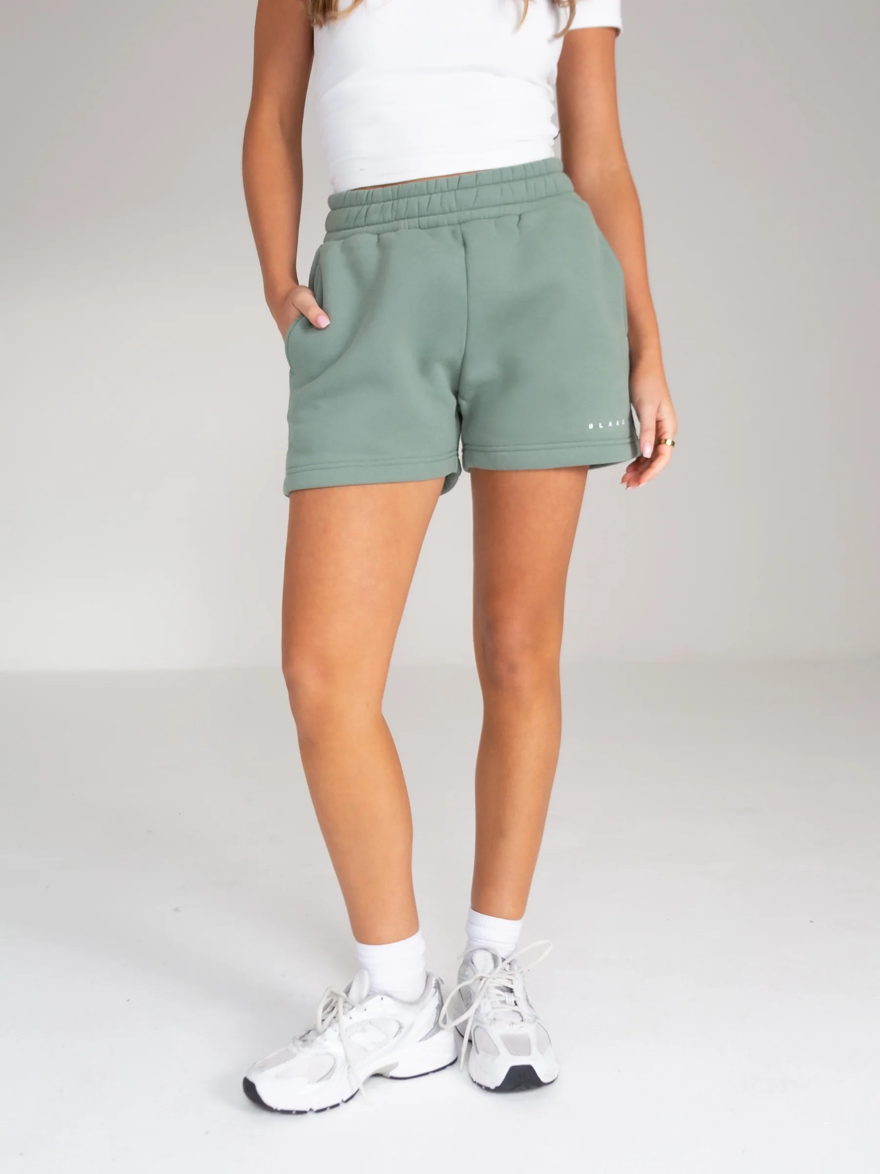 Isabel Jogger Shorts - Sage Green - E-Cigarette Wholesale