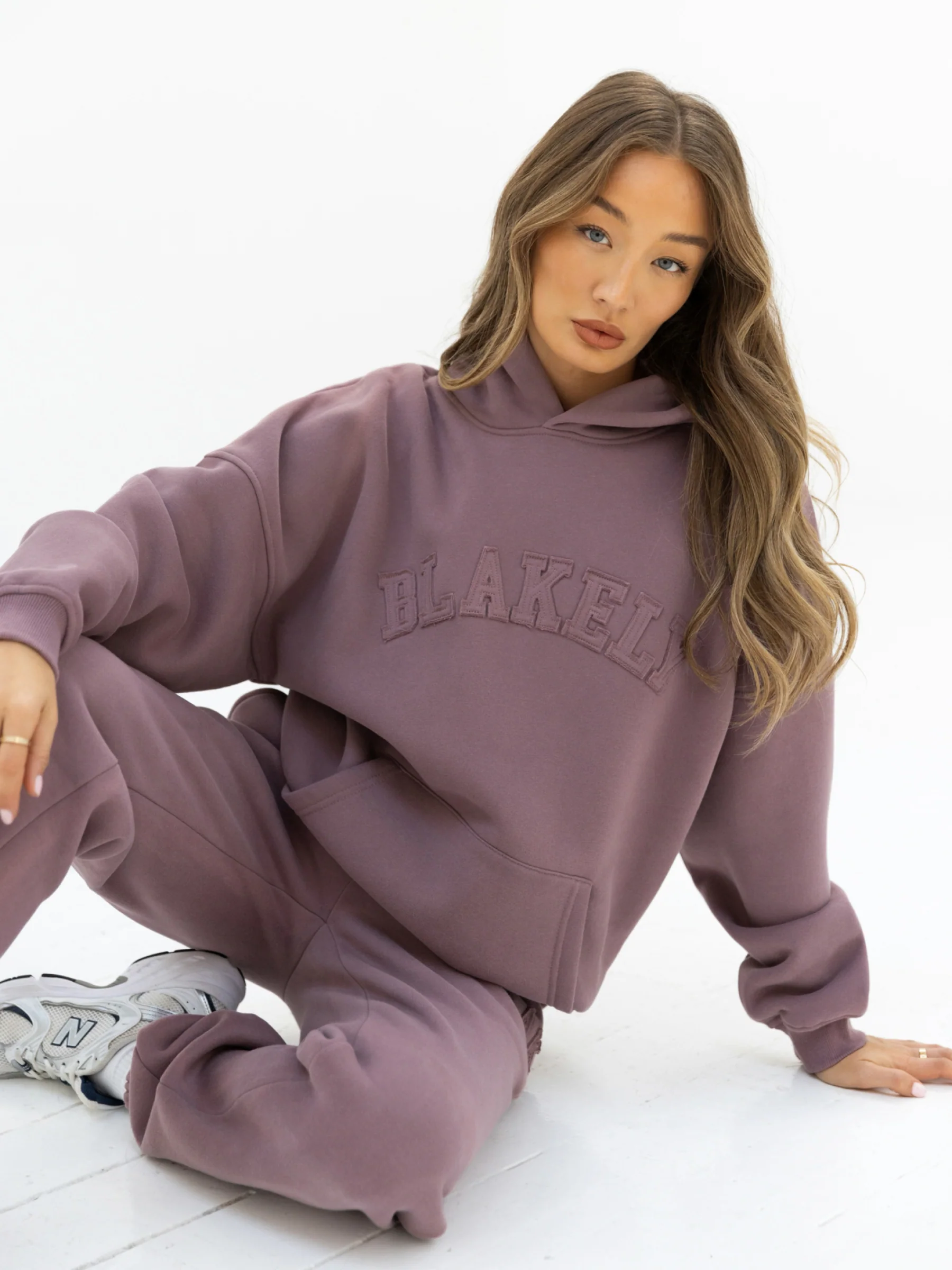 Tonal Varsity Oversized Hoodie - Soft Mauve - E-Cigarette Wholesale