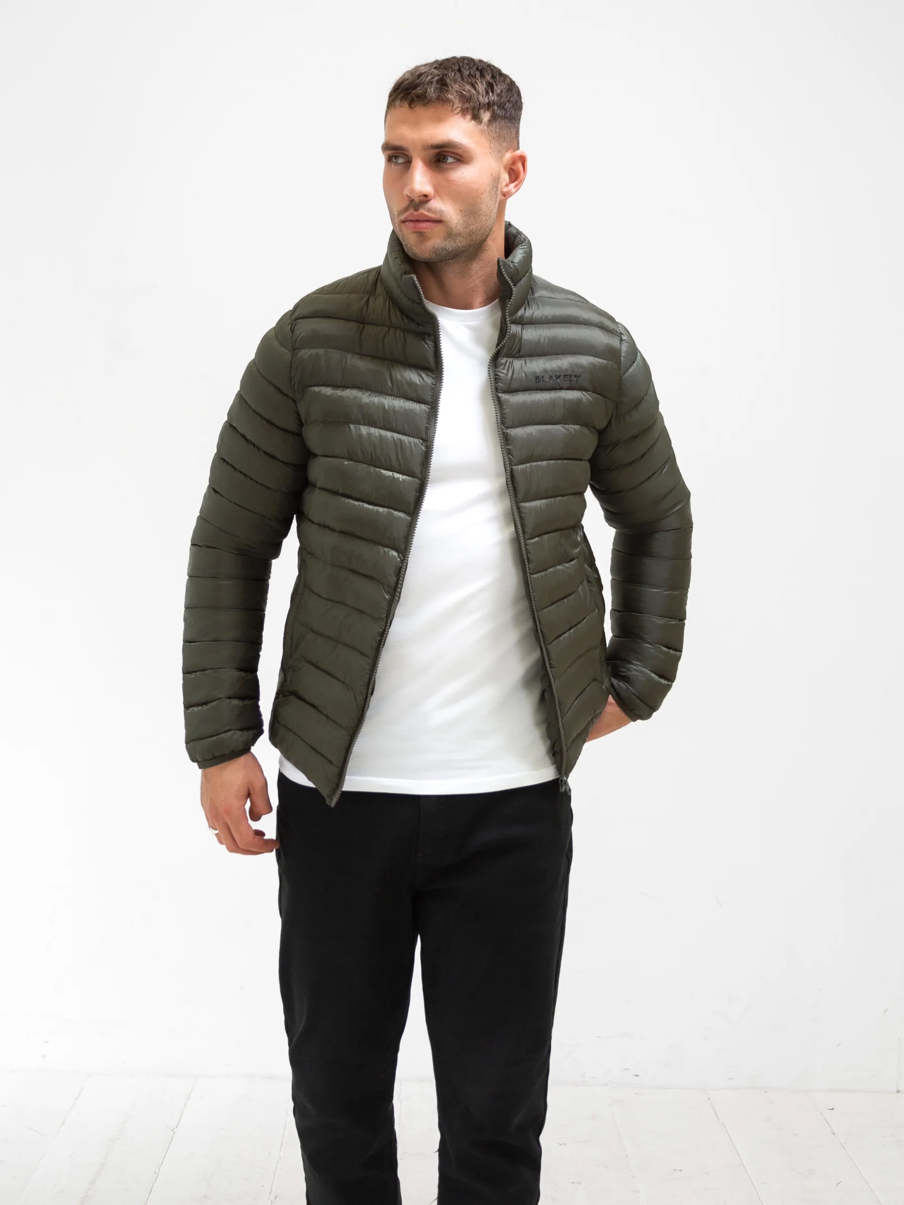Lucas Lightweight Puffer Jacket - Dark Green - E-Cigarette Wholesale