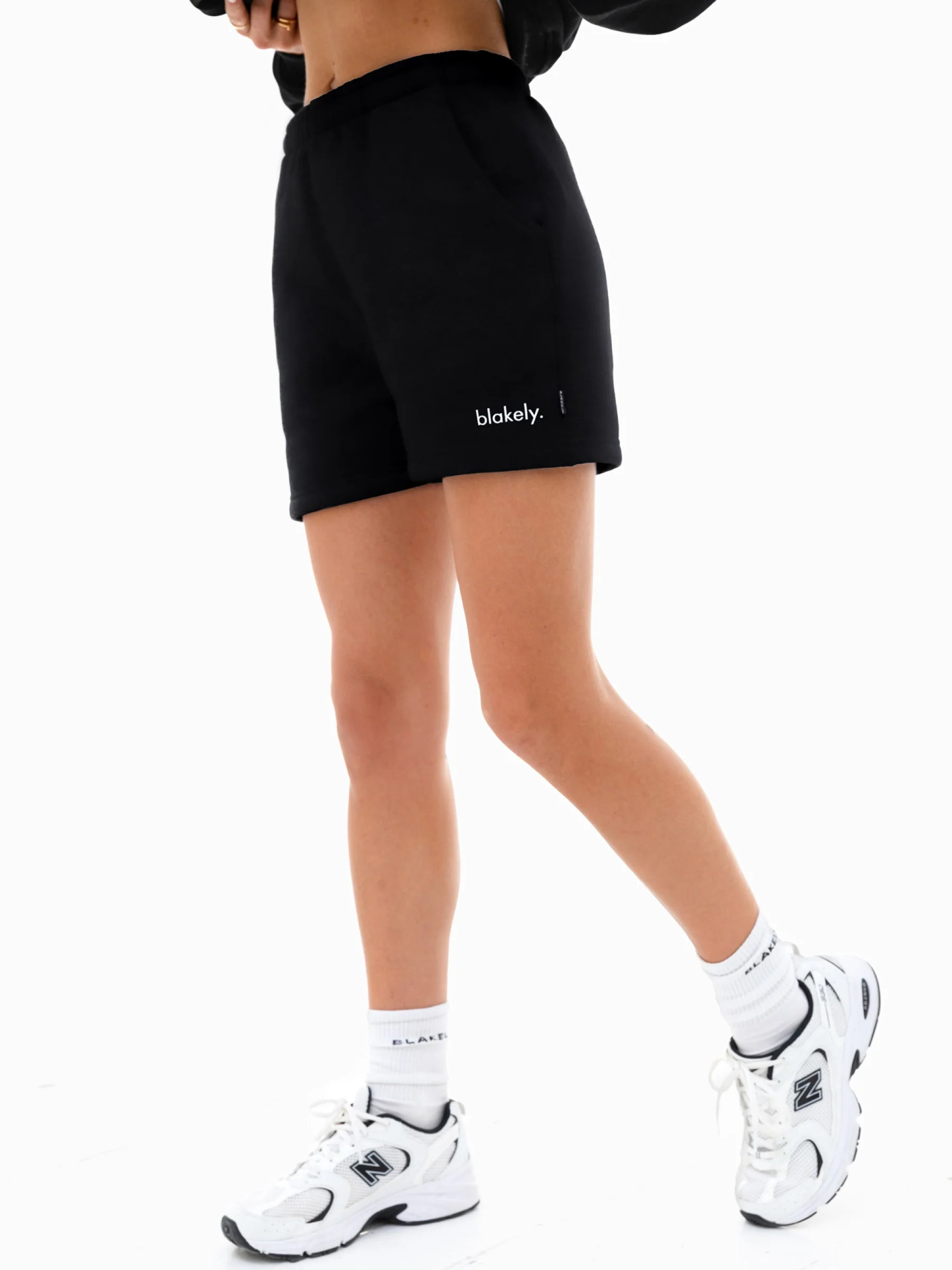 Blakely Logo Jogger Shorts - Black - E-Cigarette Wholesale
