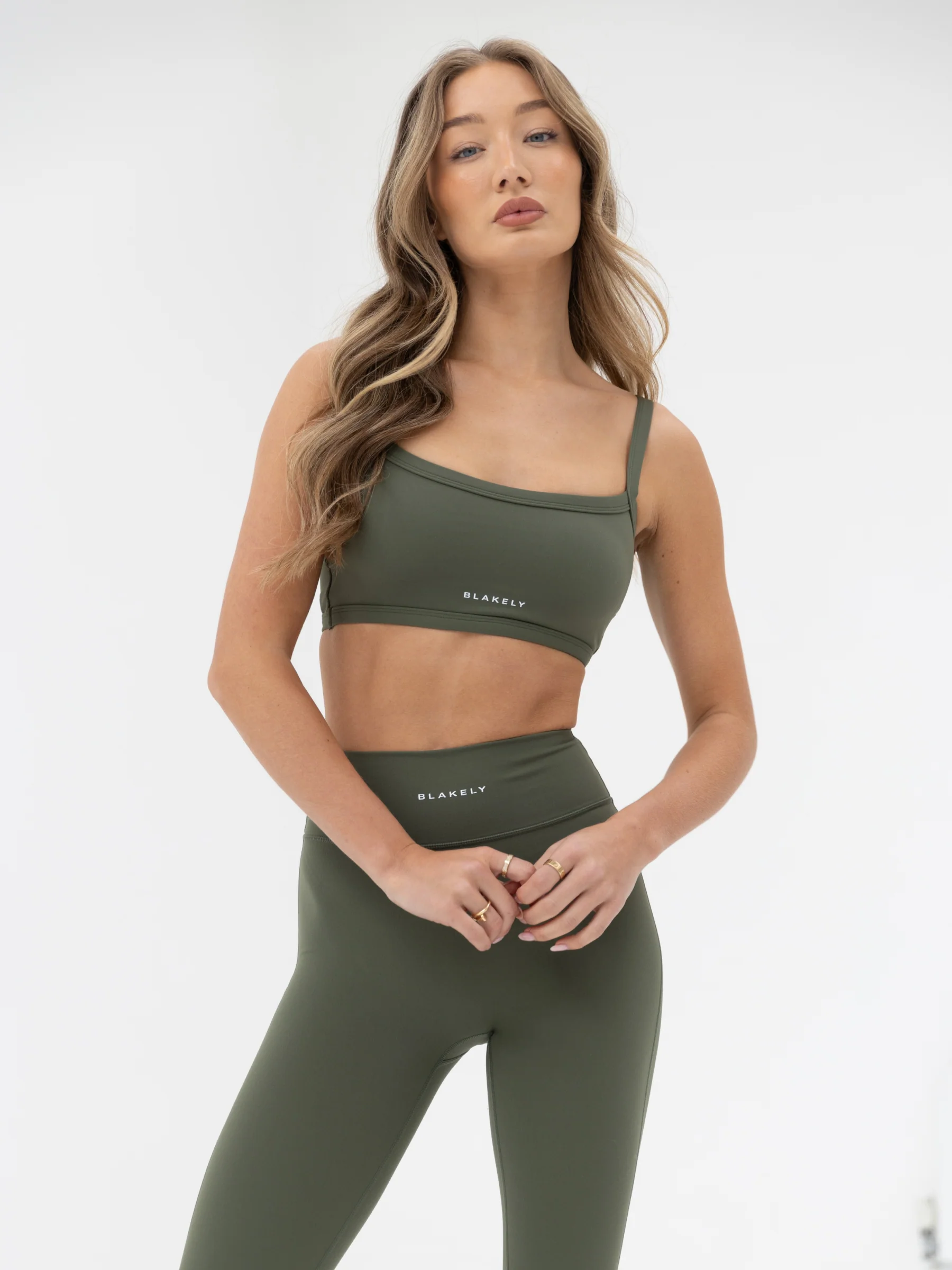 Ultimate Sports Bra & Leggings Set - Khaki Green - E-Cigarette Wholesale