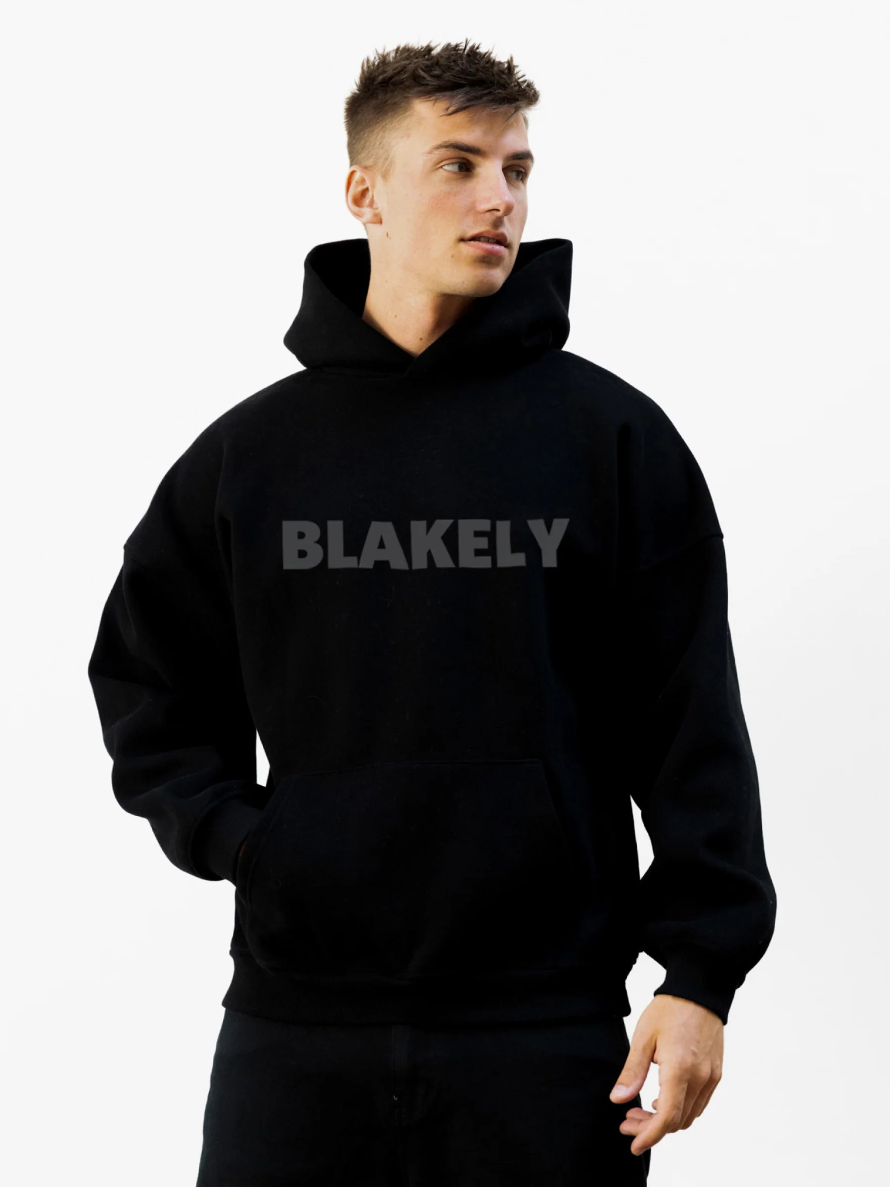 Studio Relaxed Hoodie - Tonal Black - E-Cigarette Wholesale
