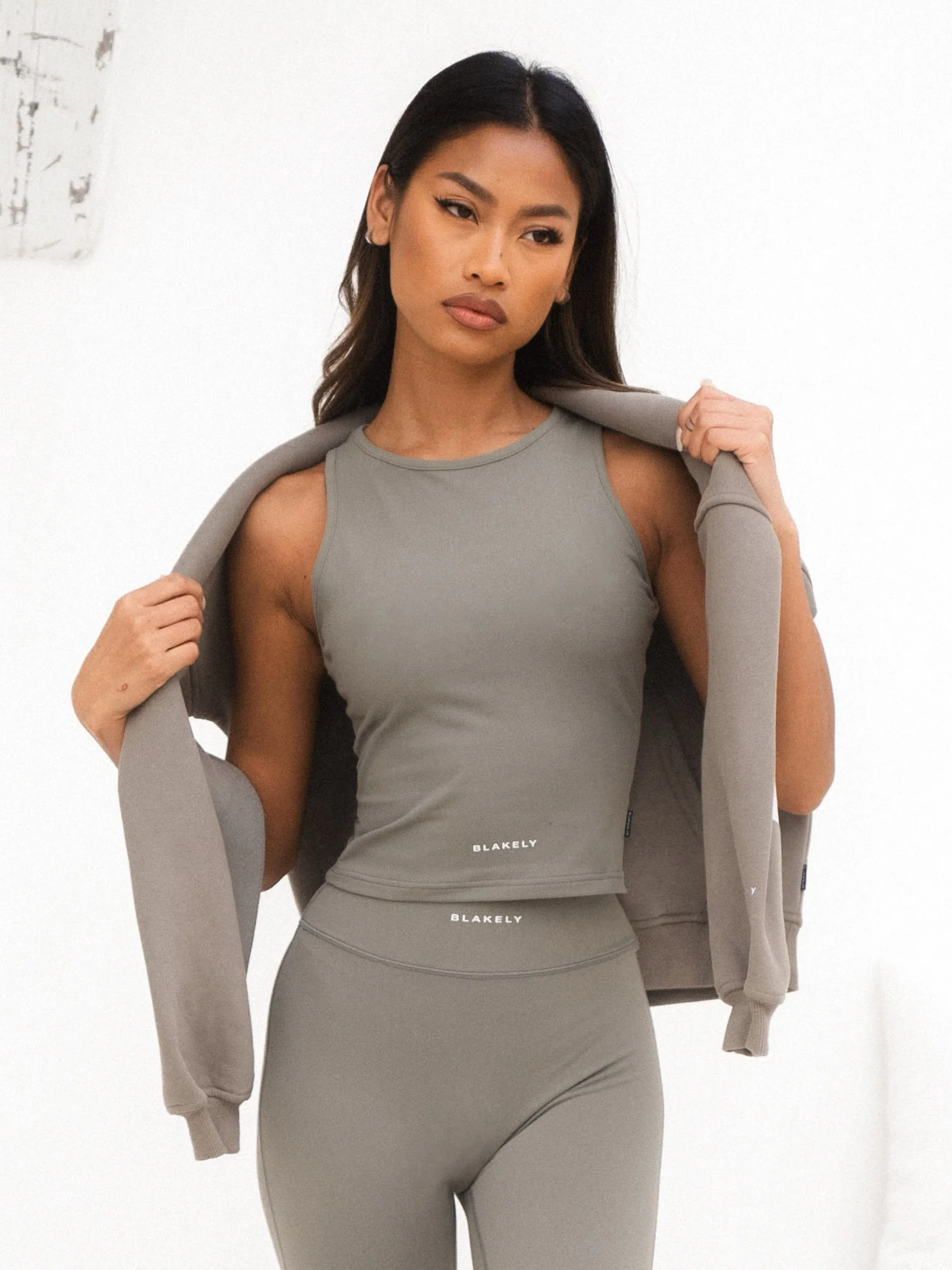 Ultimate Soft Lifestyle Vest & Leggings Set - Safari Green - E-Cigarette Wholesale